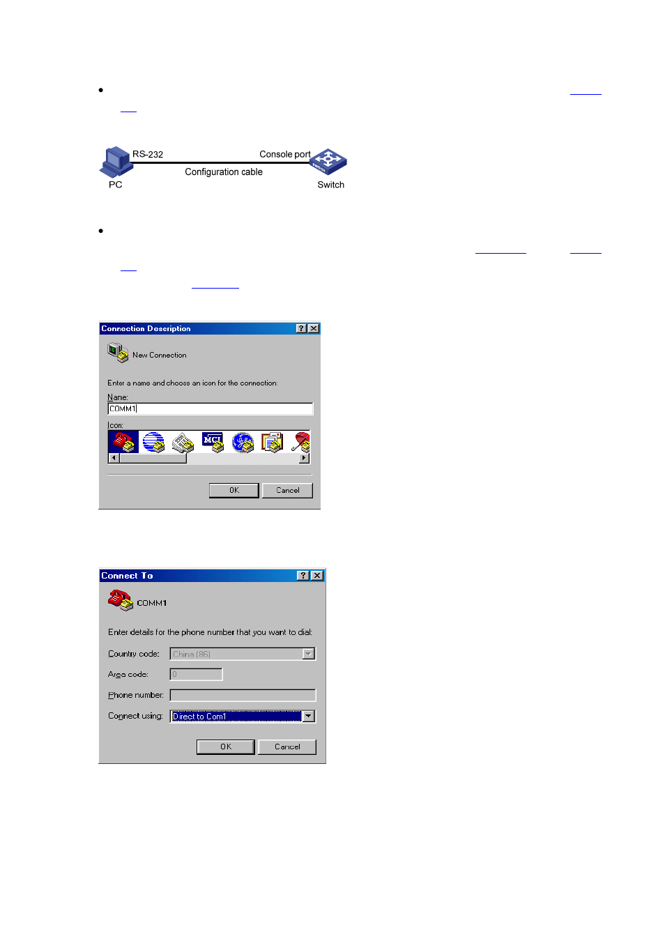 Setting up the connection to the console port | H3C Technologies H3C S5120 Series Switches User Manual | Page 41 / 745