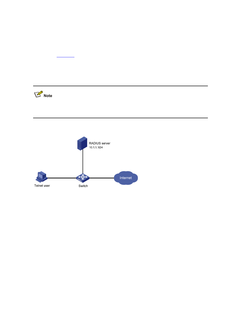 Aaa configuration examples, Aaa for telnet users by separate servers, Network requirements | Configuration procedure | H3C Technologies H3C S5120 Series Switches User Manual | Page 434 / 745