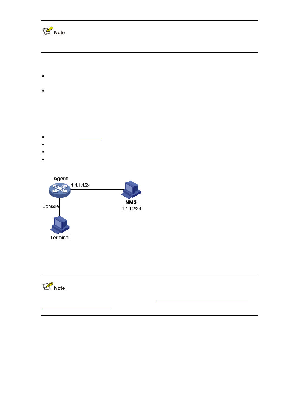 Snmp logging configuration example, Network requirements, Configuration procedure | H3C Technologies H3C S5120 Series Switches User Manual | Page 587 / 745