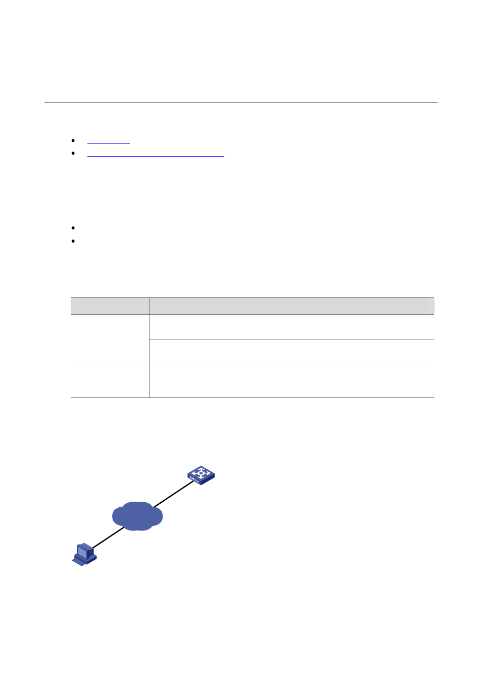 5 logging in through nms, Introduction, Connection establishment using nms | Logging in through nms | H3C Technologies H3C S5120 Series Switches User Manual | Page 70 / 745