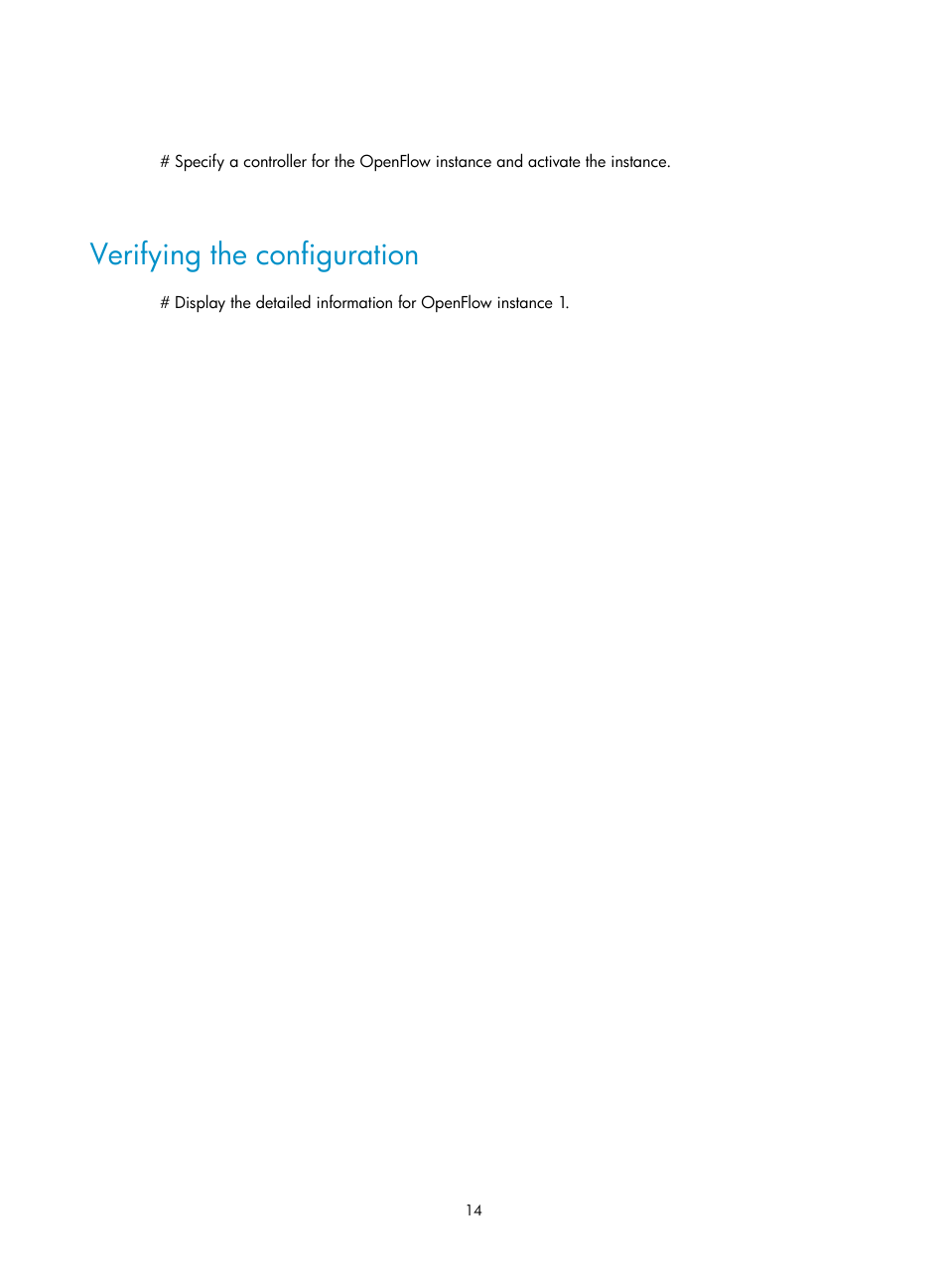 Verifying the configuration | H3C Technologies H3C S5120 Series Switches User Manual | Page 20 / 21