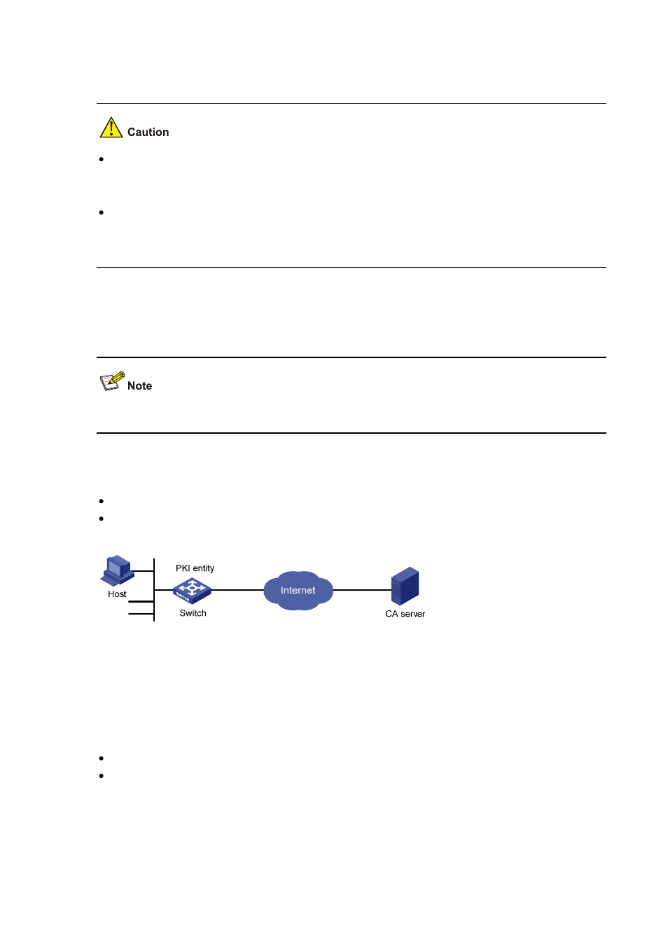 Pki configuration examples, Network requirements, Configuration procedure | H3C Technologies H3C S3600 Series Switches User Manual | Page 1178 / 1205