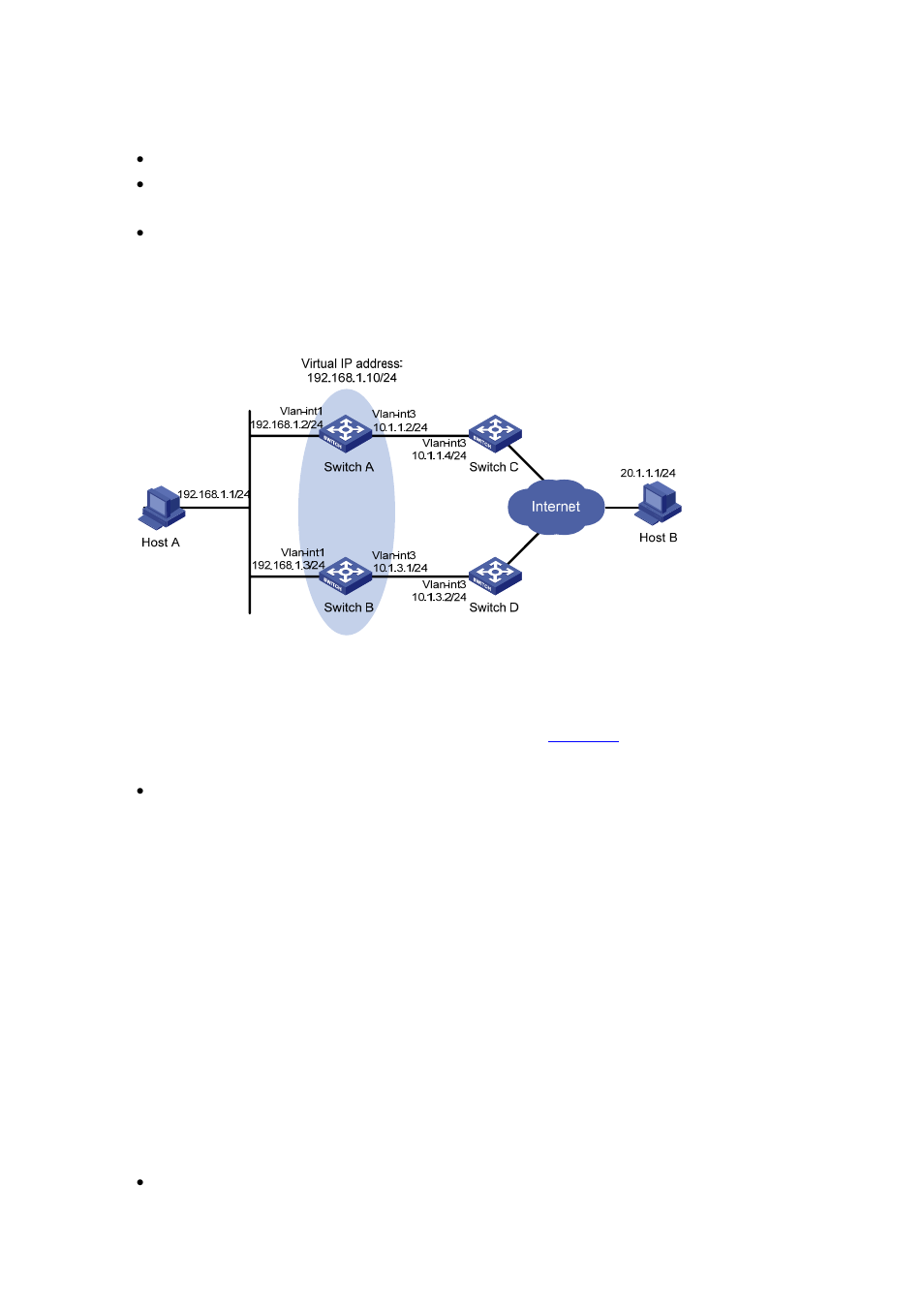 Network requirements, Network diagram, Configuration procedure | H3C Technologies H3C S3600 Series Switches User Manual | Page 249 / 1205