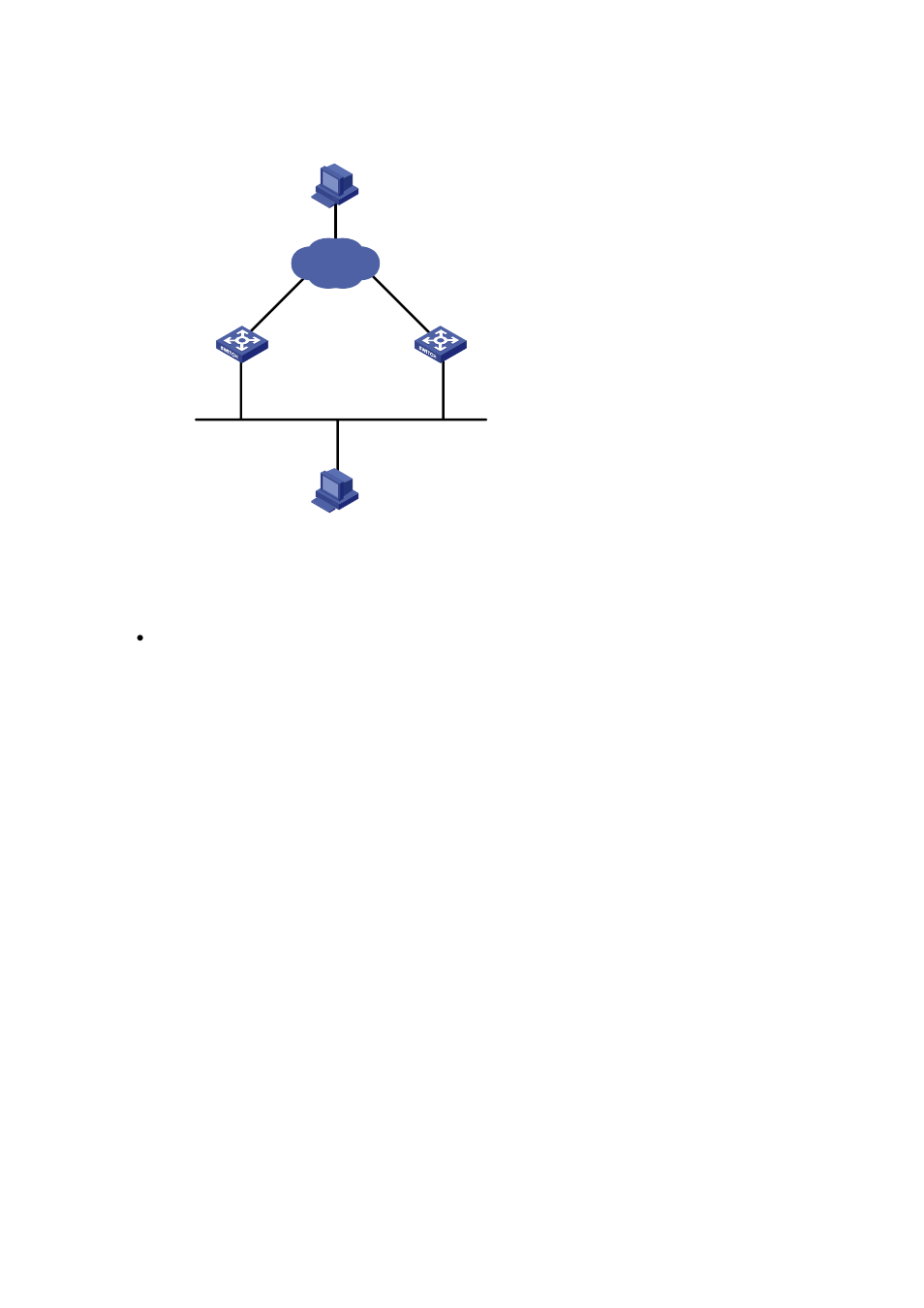 Network diagram, Configuration procedure | H3C Technologies H3C S3600 Series Switches User Manual | Page 585 / 1205