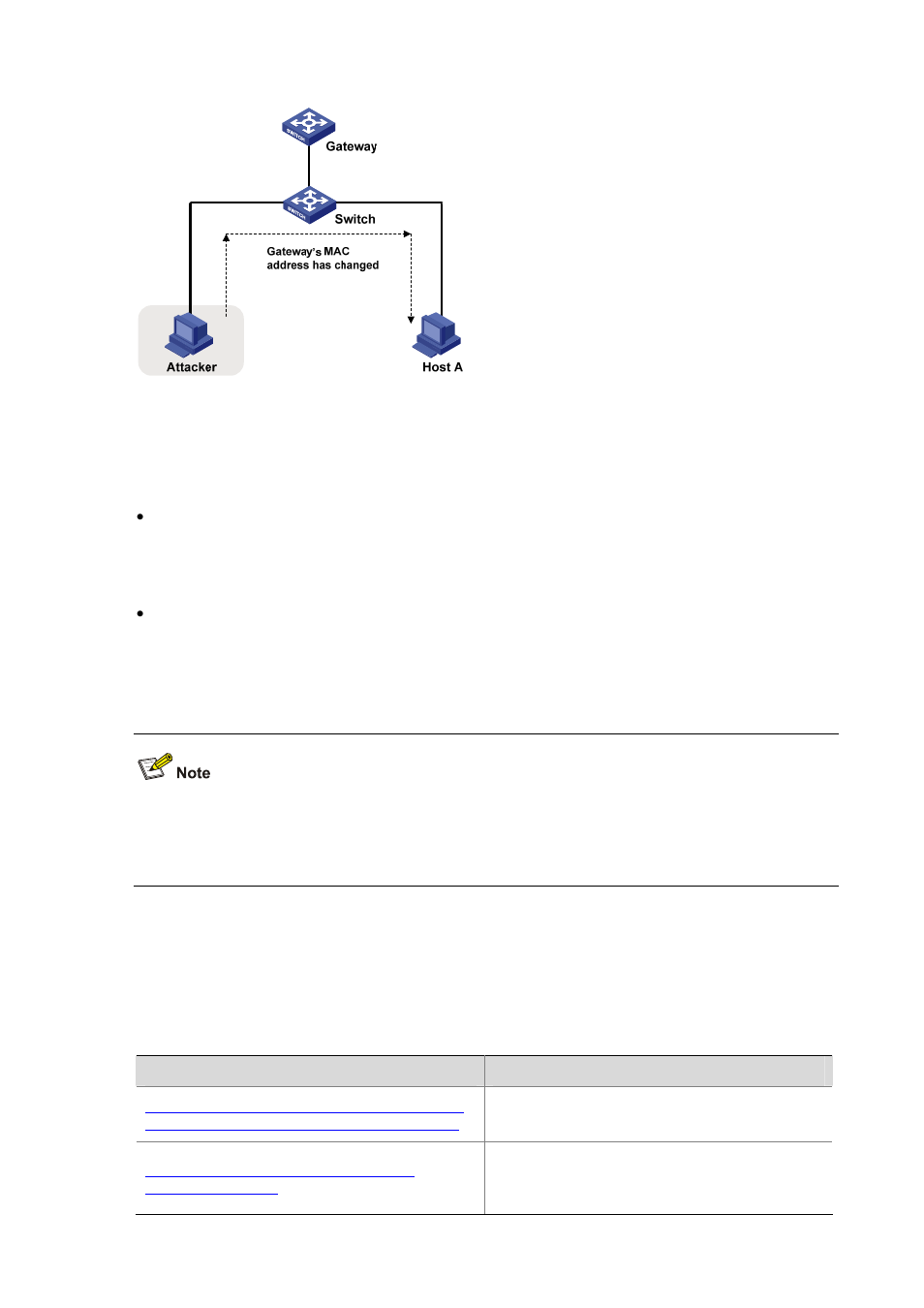 Configuring arp attack defense, Arp attack defense configuration task list | H3C Technologies H3C S3600 Series Switches User Manual | Page 605 / 1205