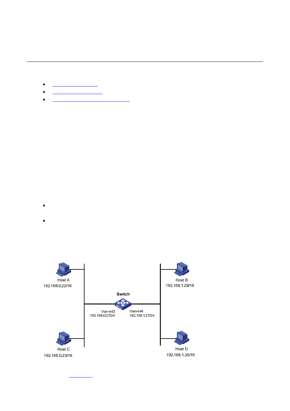 3 proxy arp configuration, Proxy arp overview, Introduction to proxy arp | Work mechanism of common proxy arp, R to, Proxy arp configuration | H3C Technologies H3C S3600 Series Switches User Manual | Page 614 / 1205