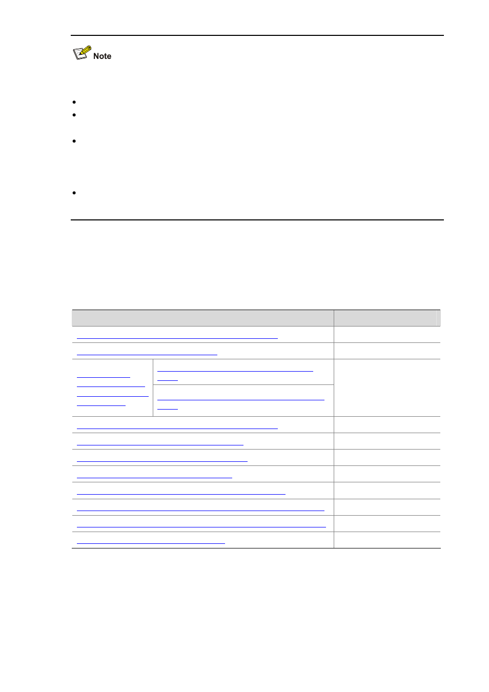 Configuration task list | H3C Technologies H3C S3600 Series Switches User Manual | Page 644 / 1205