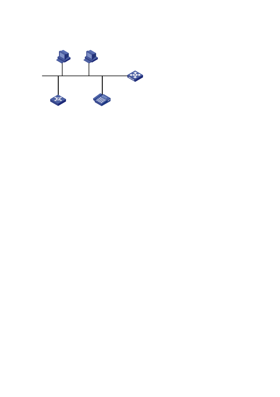 Network diagram, Configuration procedure | H3C Technologies H3C S3600 Series Switches User Manual | Page 669 / 1205