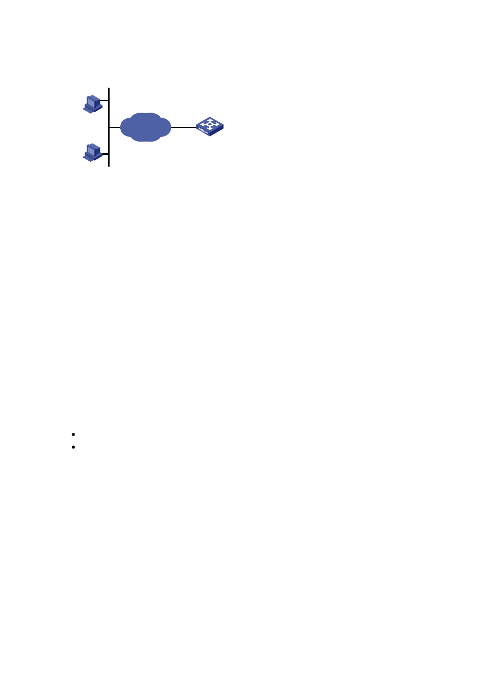 Network diagram, Configuration procedure, Prerequisites | H3C Technologies H3C S3600 Series Switches User Manual | Page 85 / 1205