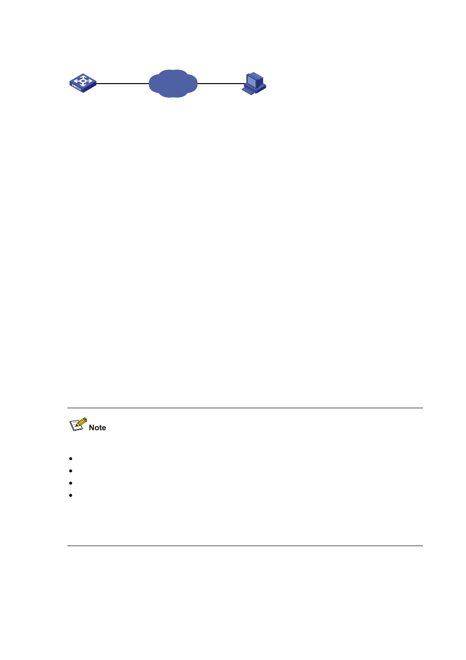 Network diagram, Configuration procedure | H3C Technologies H3C S3600 Series Switches User Manual | Page 991 / 1205