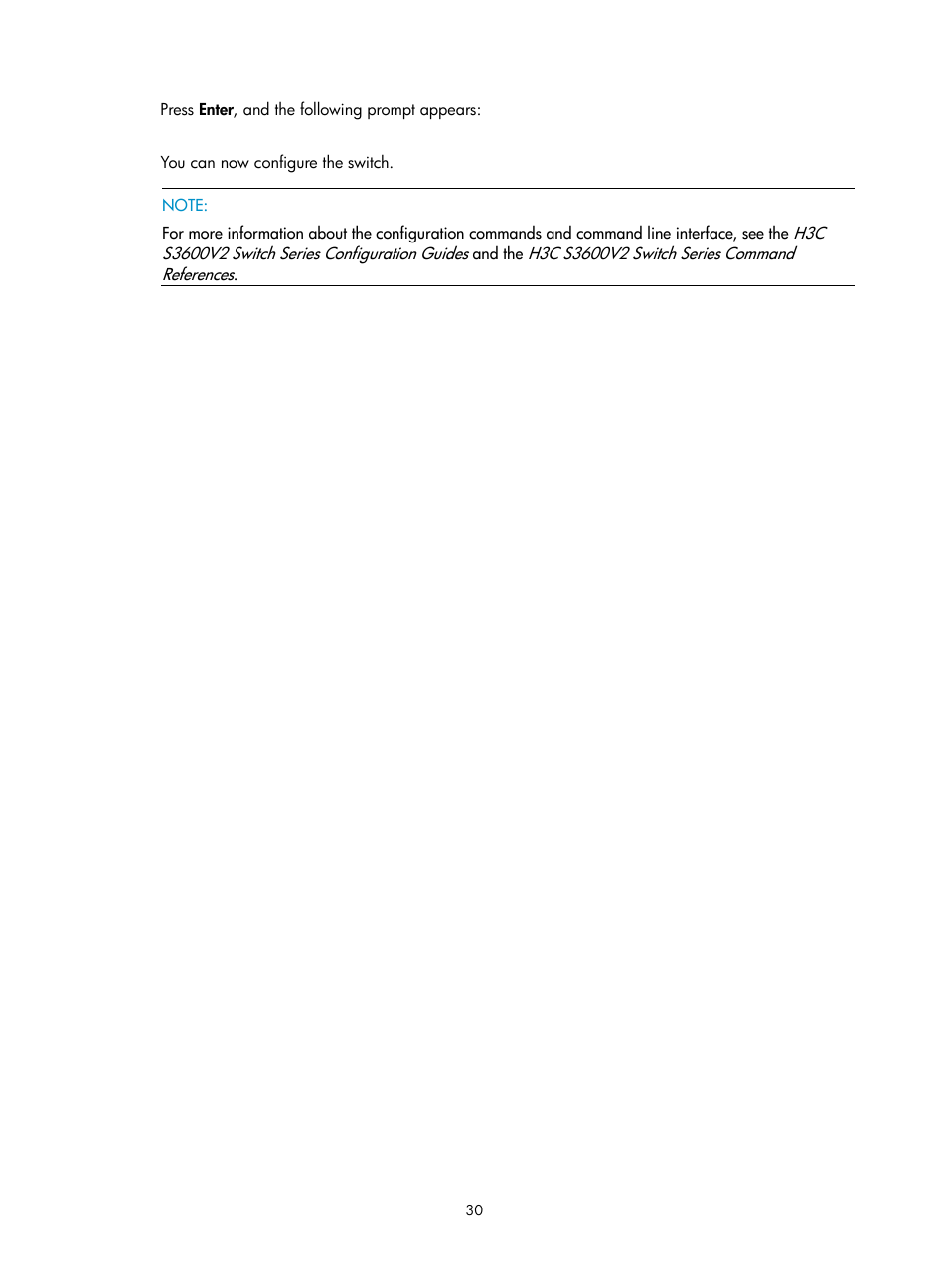 H3C Technologies H3C S3600V2 Series Switches User Manual | Page 36 / 58