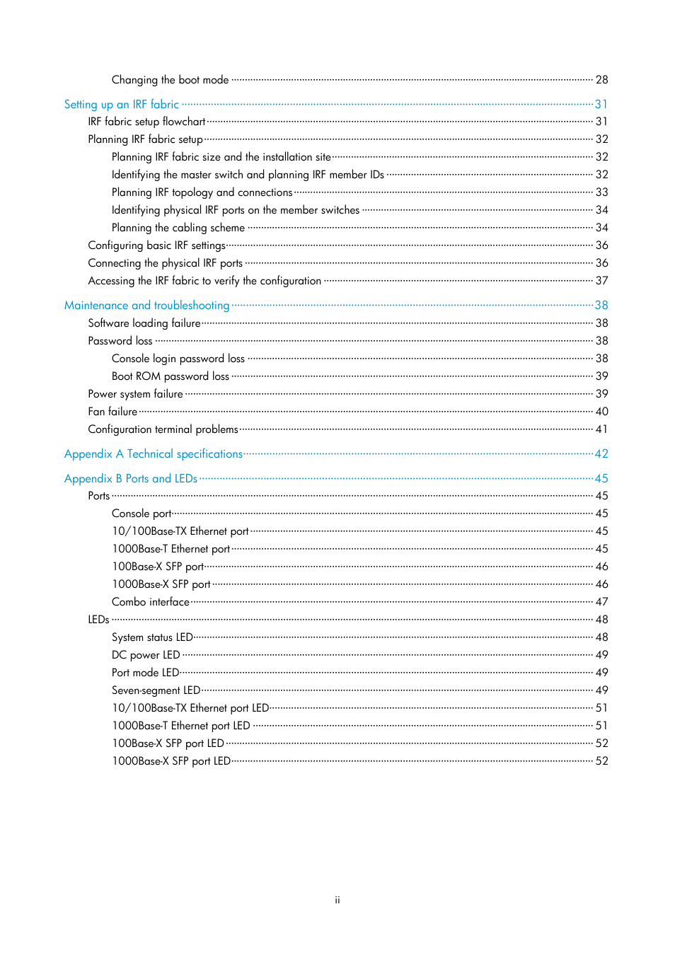 H3C Technologies H3C S3600V2 Series Switches User Manual | Page 6 / 58