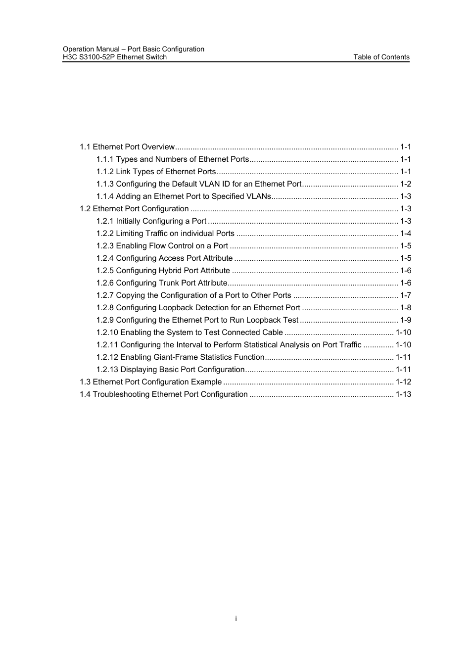 H3C Technologies H3C S3100 Series Switches User Manual | Page 122 / 630