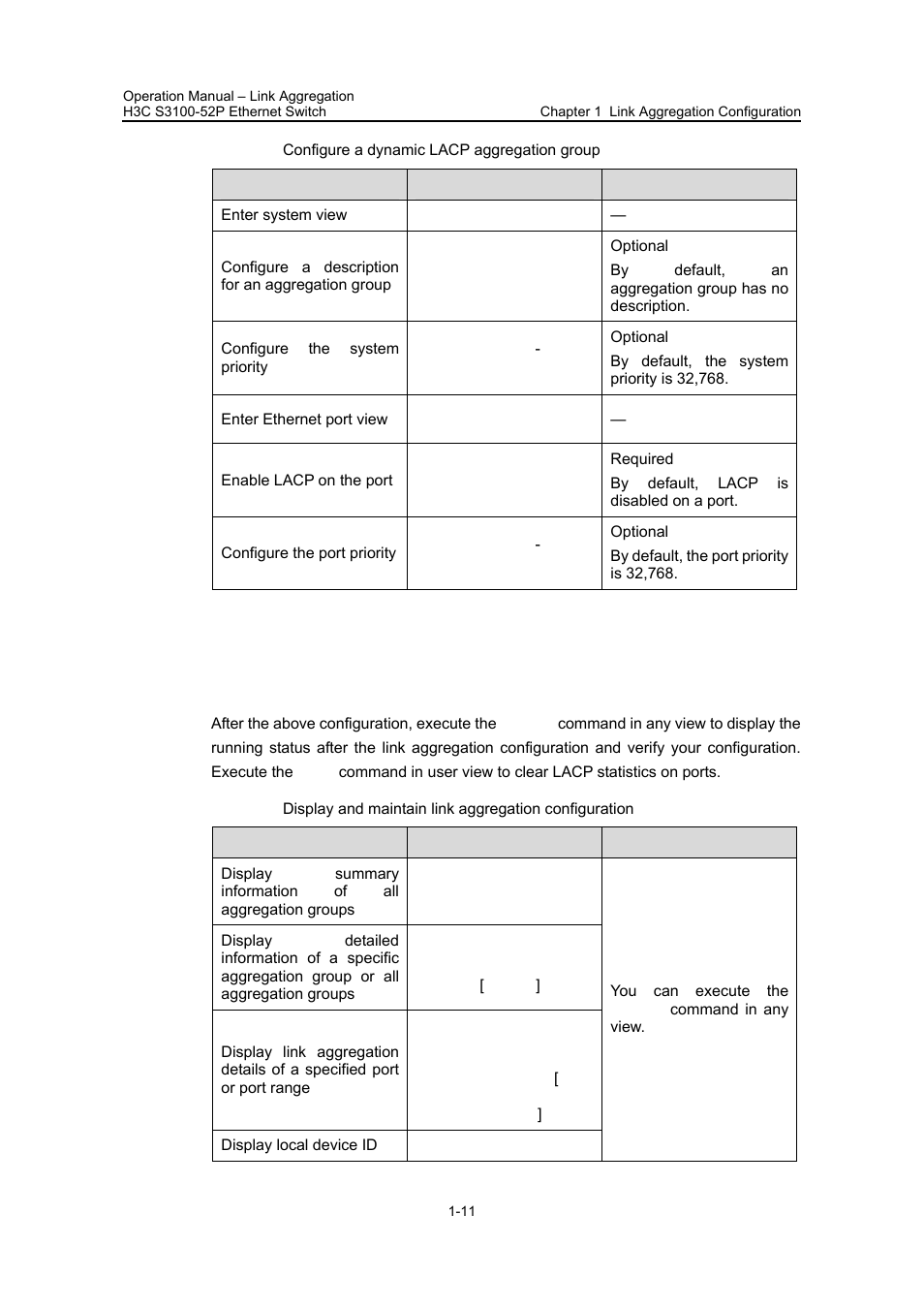 H3C Technologies H3C S3100 Series Switches User Manual | Page 147 / 630