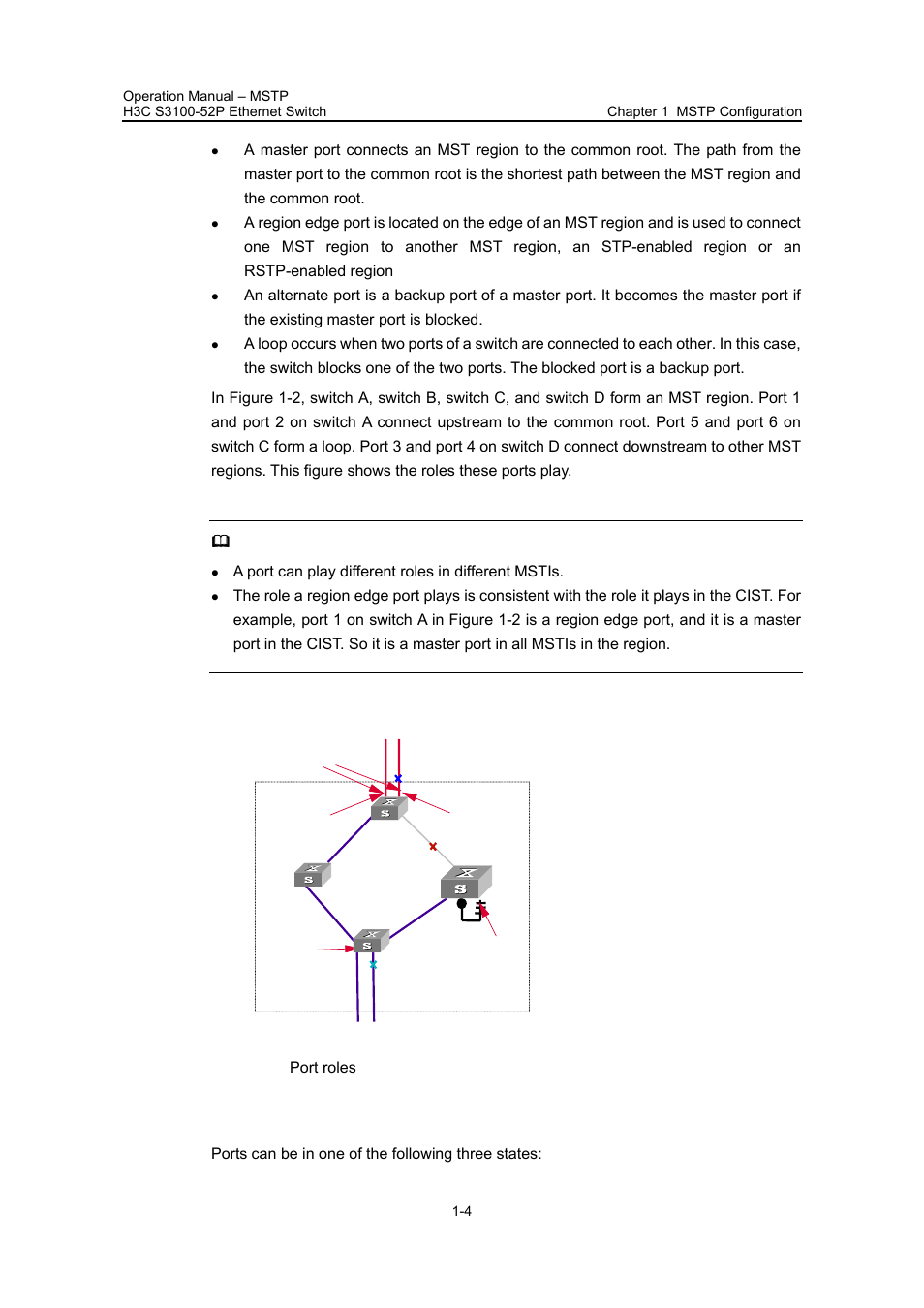 X. port state | H3C Technologies H3C S3100 Series Switches User Manual | Page 179 / 630
