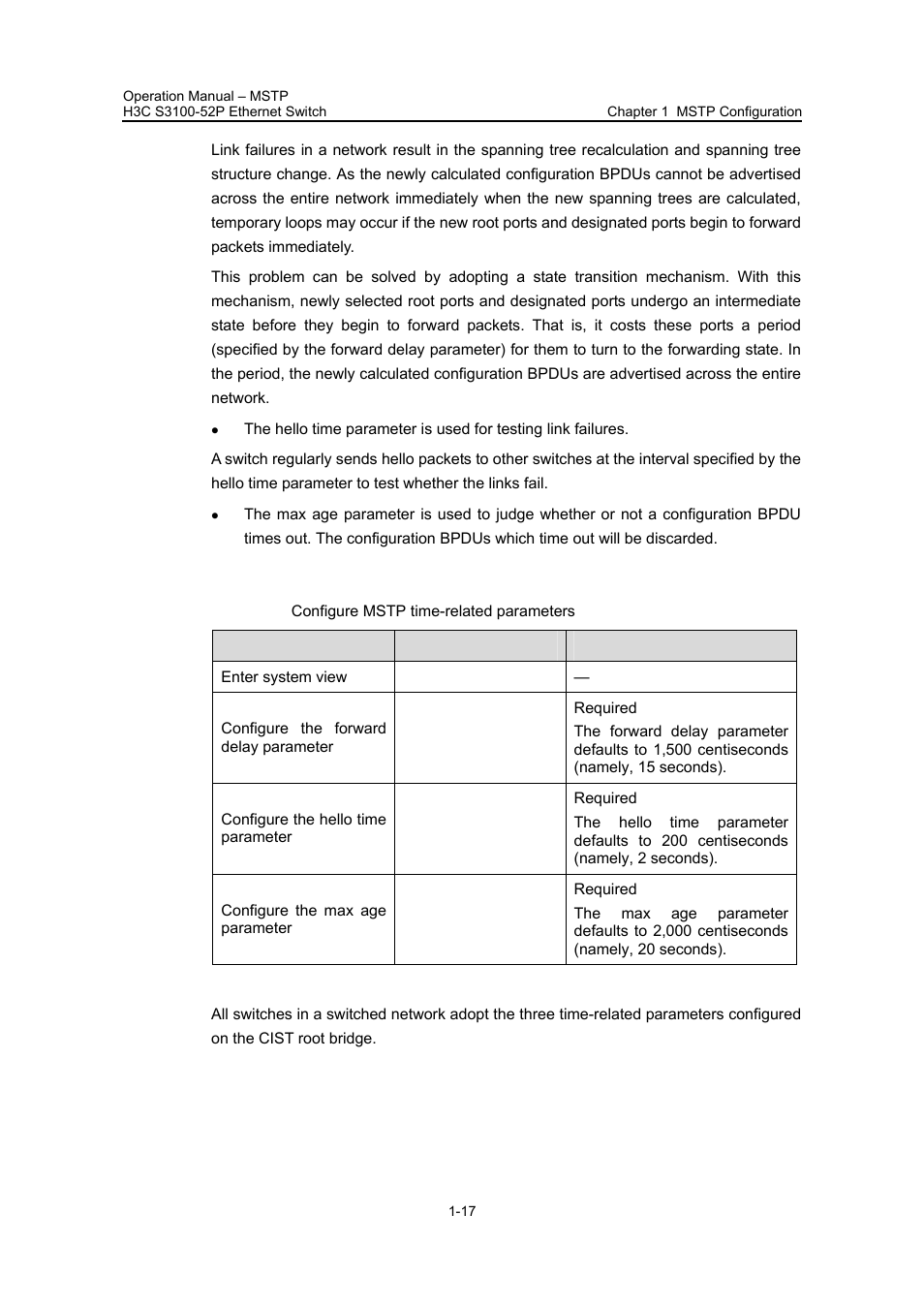 I. configuration procedure | H3C Technologies H3C S3100 Series Switches User Manual | Page 192 / 630