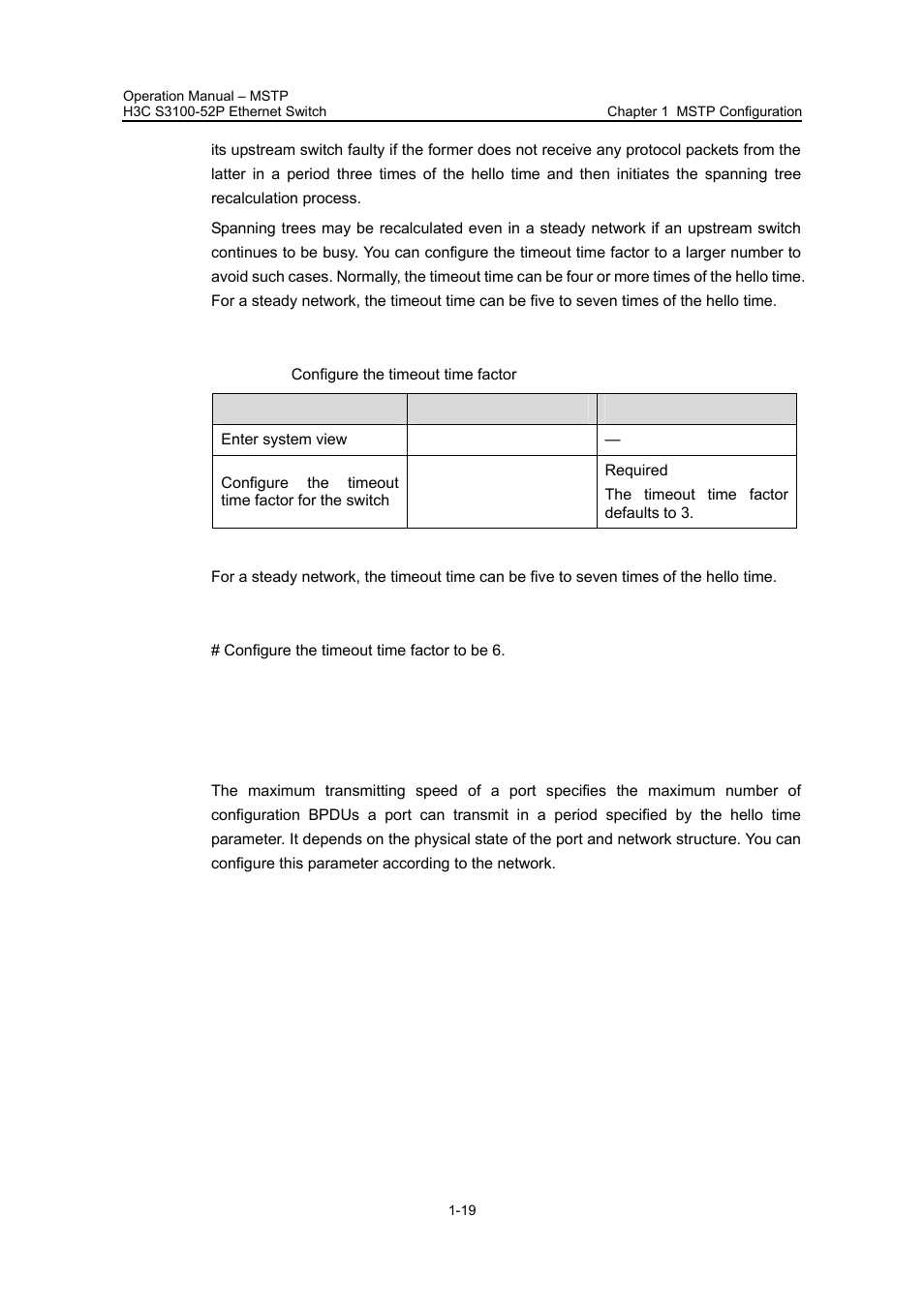 I. configuration procedure, Ii. configuration example, Lt value is | H3C Technologies H3C S3100 Series Switches User Manual | Page 194 / 630
