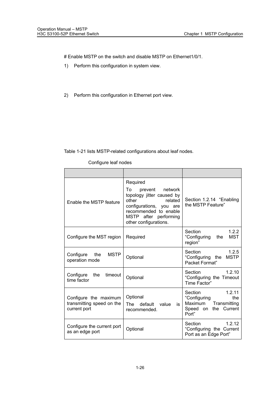 Ii. configuration example, 3 configuring leaf nodes, 3 configuring leaf nodes -26 | H3C Technologies H3C S3100 Series Switches User Manual | Page 201 / 630