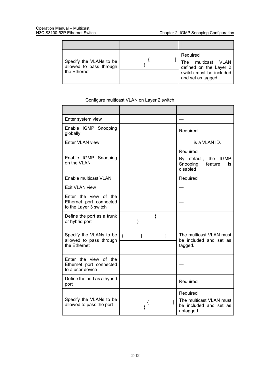 H3C Technologies H3C S3100 Series Switches User Manual | Page 249 / 630