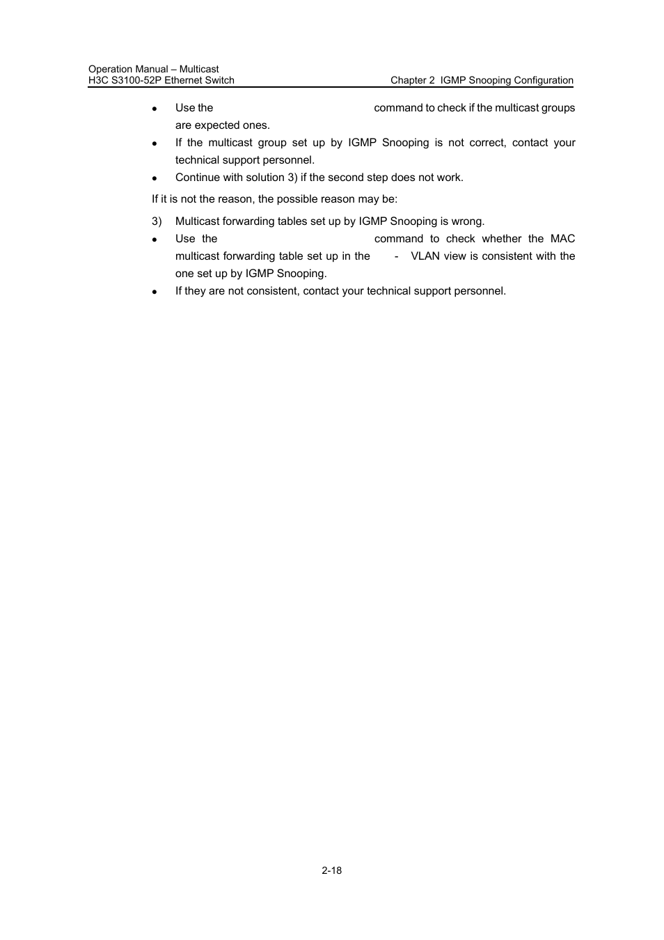 H3C Technologies H3C S3100 Series Switches User Manual | Page 255 / 630