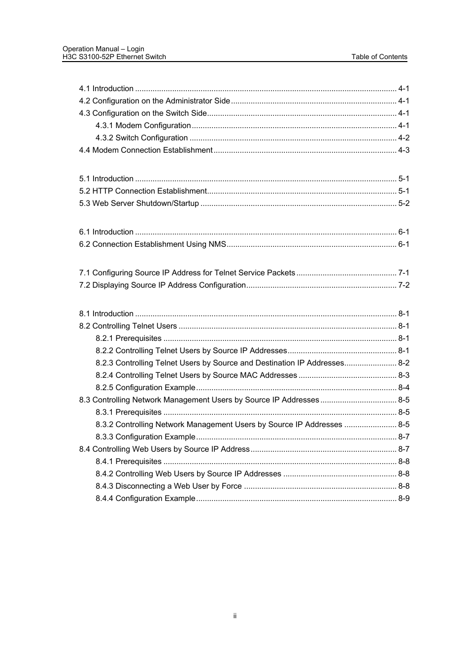 H3C Technologies H3C S3100 Series Switches User Manual | Page 31 / 630