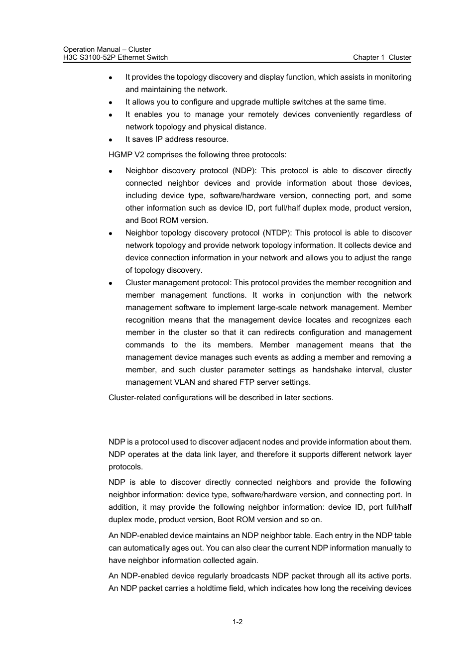 2 introduction to ndp, 2 introduction to ndp -2 | H3C Technologies H3C S3100 Series Switches User Manual | Page 425 / 630