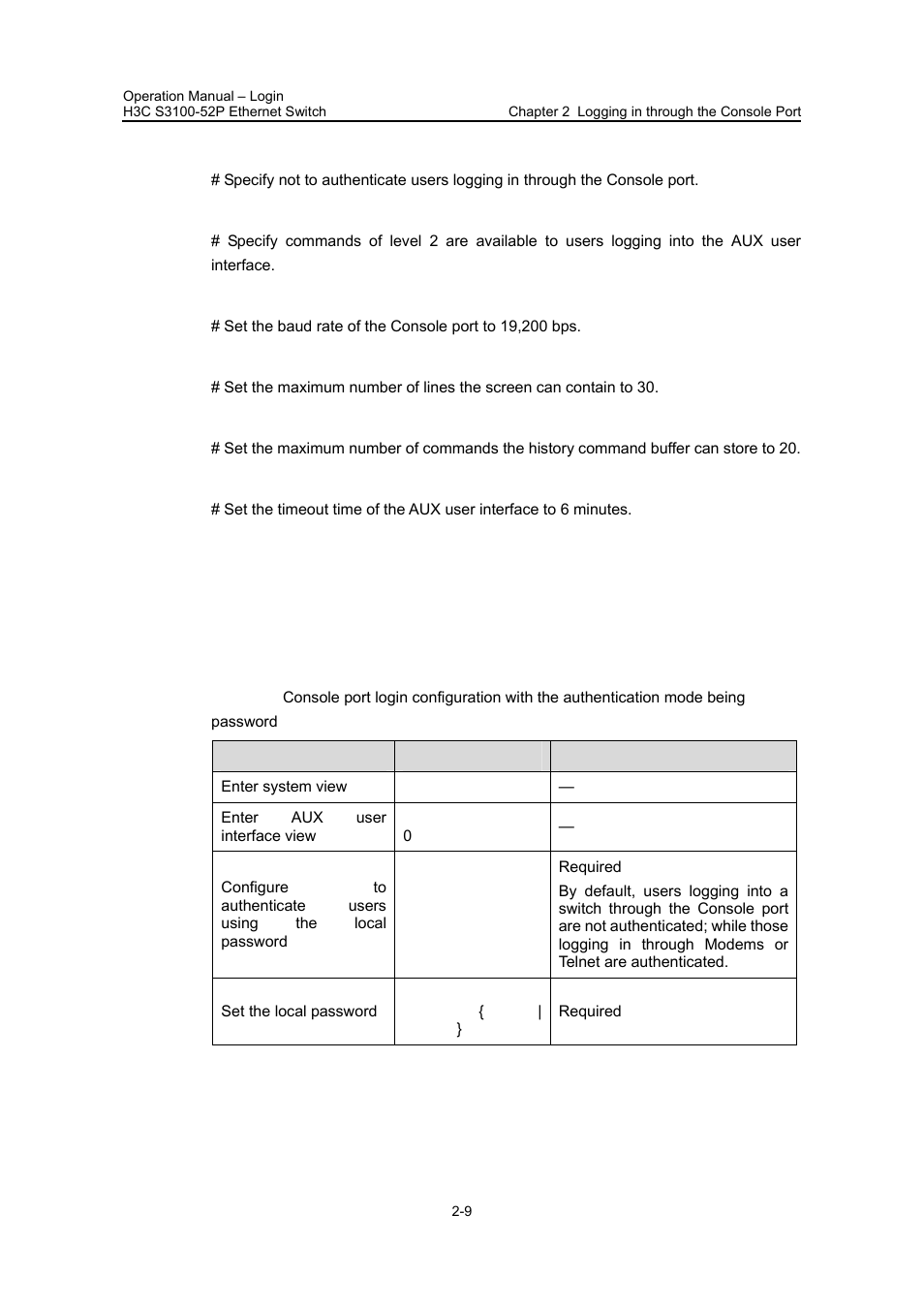 1 configuration procedure, 1 configuration procedure -9 | H3C Technologies H3C S3100 Series Switches User Manual | Page 43 / 630