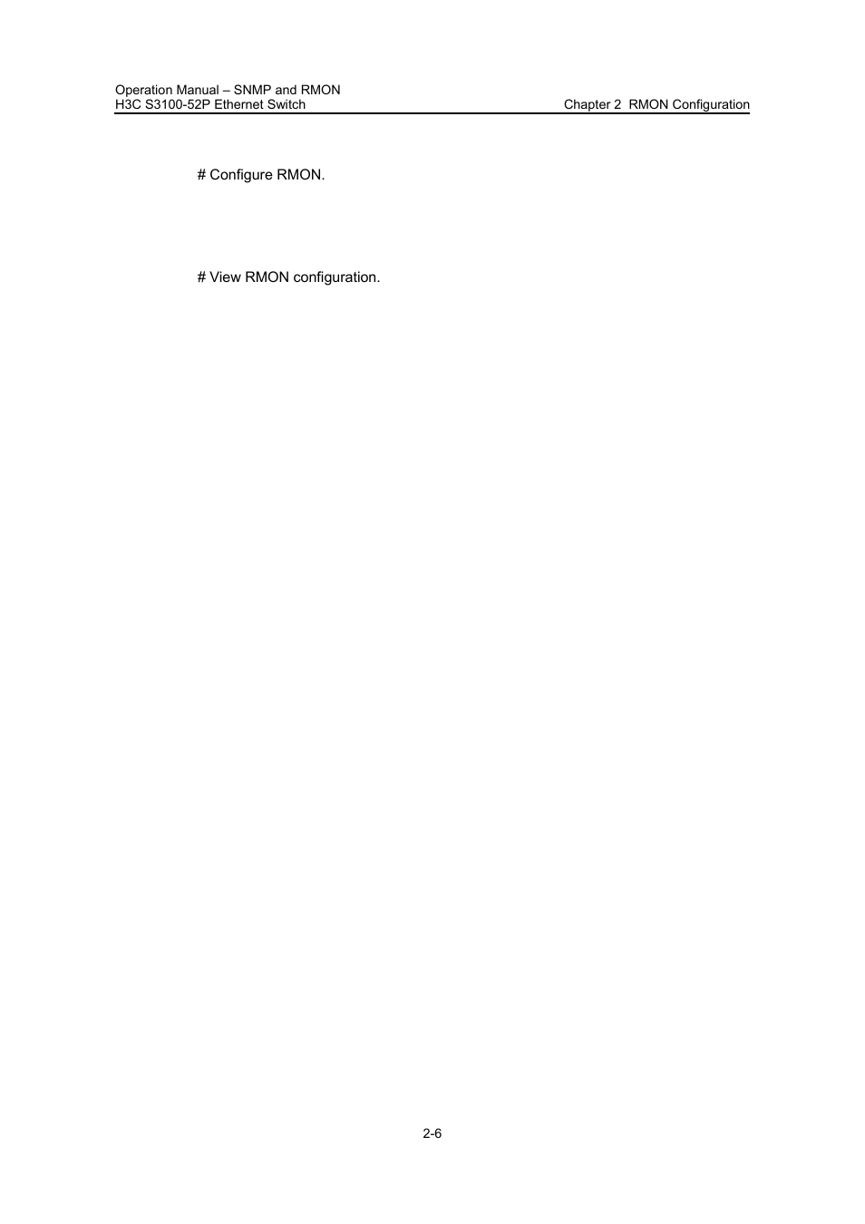 Iii. configuration procedures | H3C Technologies H3C S3100 Series Switches User Manual | Page 461 / 630