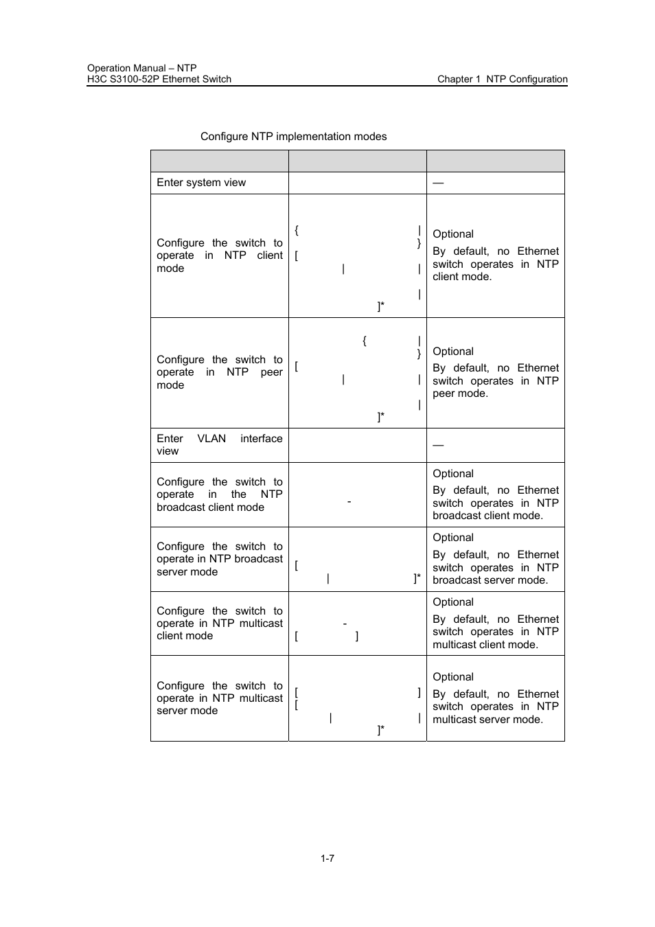 2 configuration procedure, 2 configuration procedure -7 | H3C Technologies H3C S3100 Series Switches User Manual | Page 469 / 630