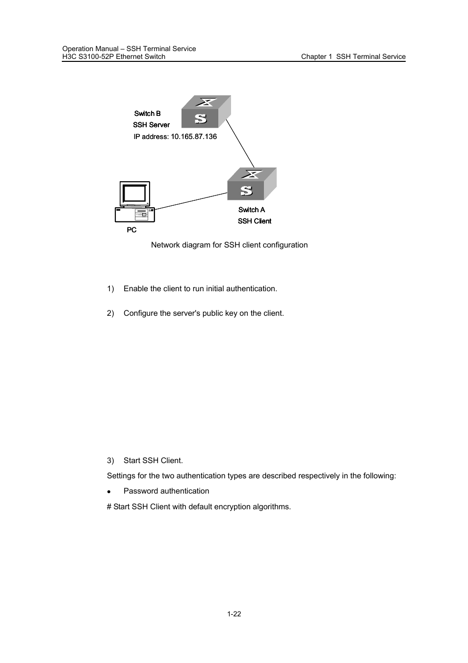 Ii. network diagram, Iii. configuration procedure | H3C Technologies H3C S3100 Series Switches User Manual | Page 508 / 630