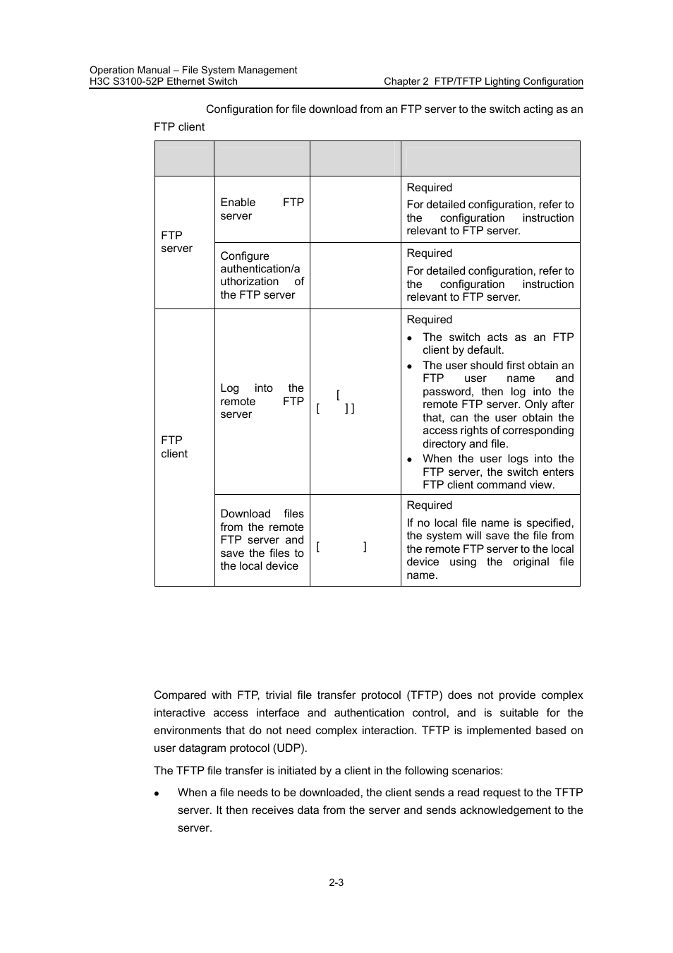 2 tftp lighting configuration, 1 introduction to tftp, 2 tftp lighting configuration -3 | 1 introduction to tftp -3 | H3C Technologies H3C S3100 Series Switches User Manual | Page 529 / 630