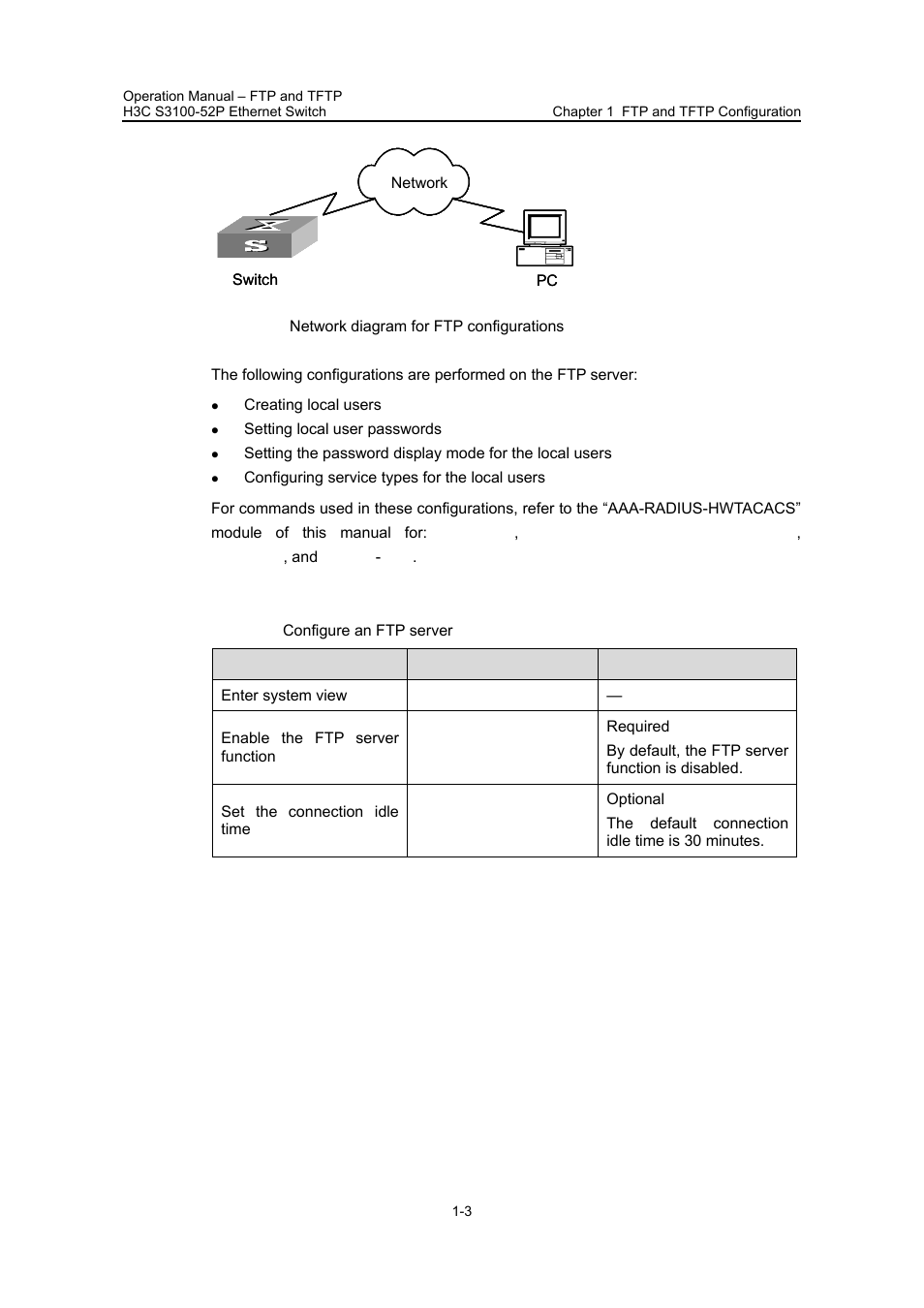 Ii. configuration procedure | H3C Technologies H3C S3100 Series Switches User Manual | Page 535 / 630