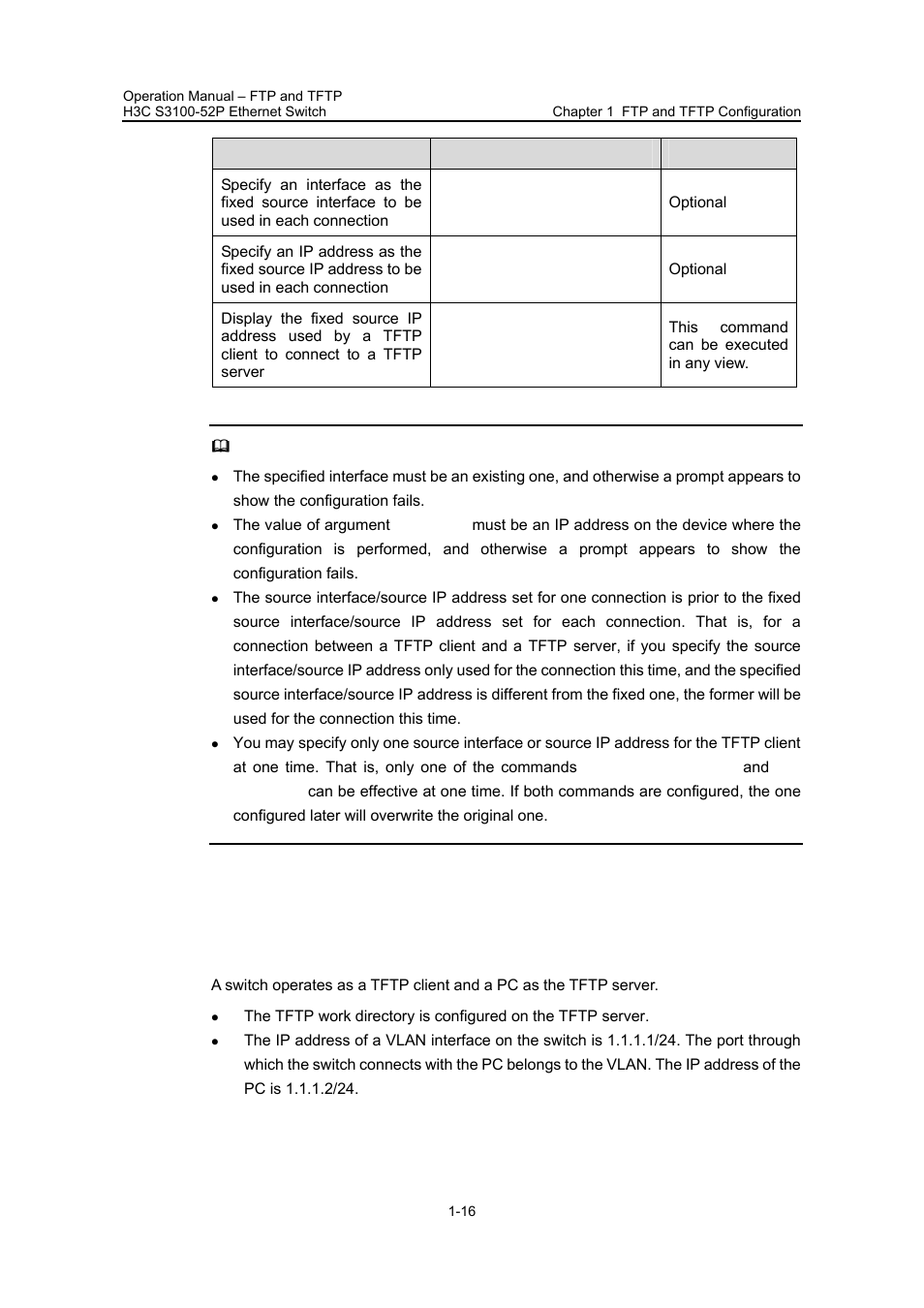3 tftp configuration example, I. network requirements, 3 tftp configuration example -16 | H3C Technologies H3C S3100 Series Switches User Manual | Page 548 / 630