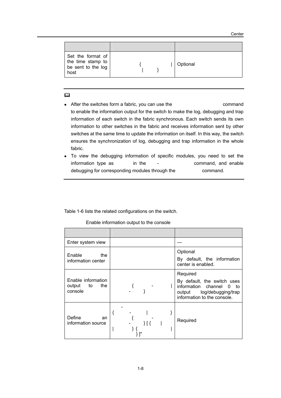 3 enabling information output to the console, 3 enabling information output to the console -8 | H3C Technologies H3C S3100 Series Switches User Manual | Page 559 / 630