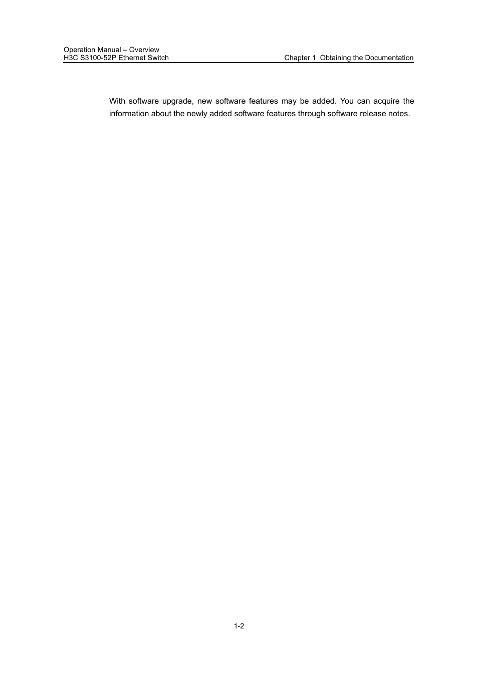 3 software release notes, 3 software release notes -2 | H3C Technologies H3C S3100 Series Switches User Manual | Page 9 / 630