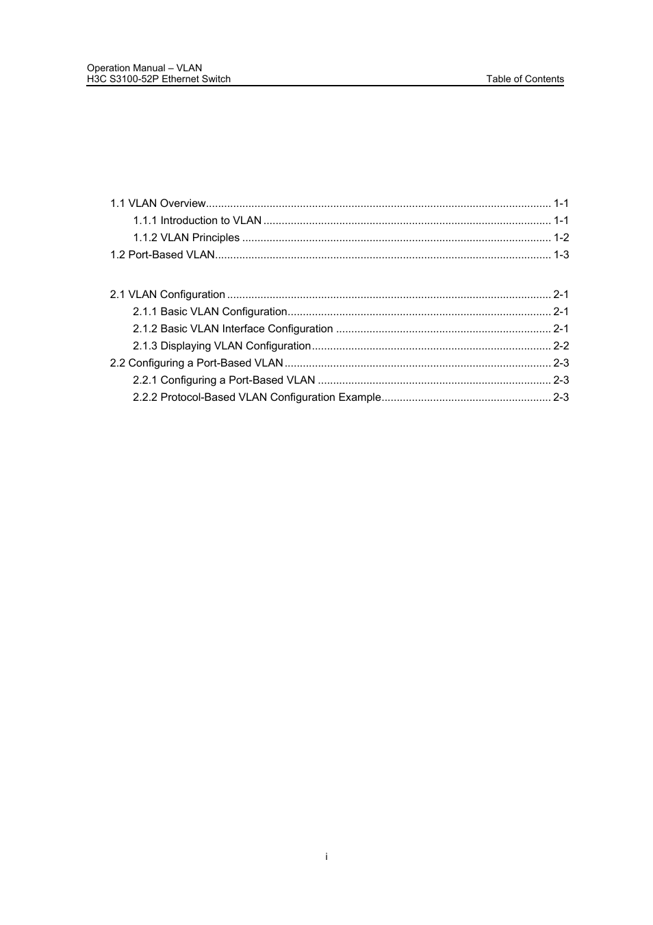 H3C Technologies H3C S3100 Series Switches User Manual | Page 95 / 630