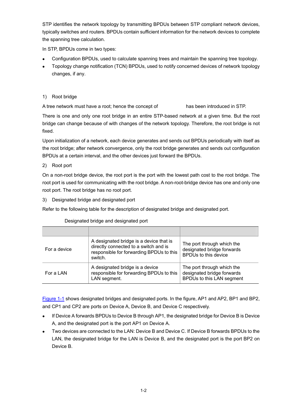 Basic concepts in stp | H3C Technologies H3C S3100 Series Switches User Manual | Page 221 / 1056