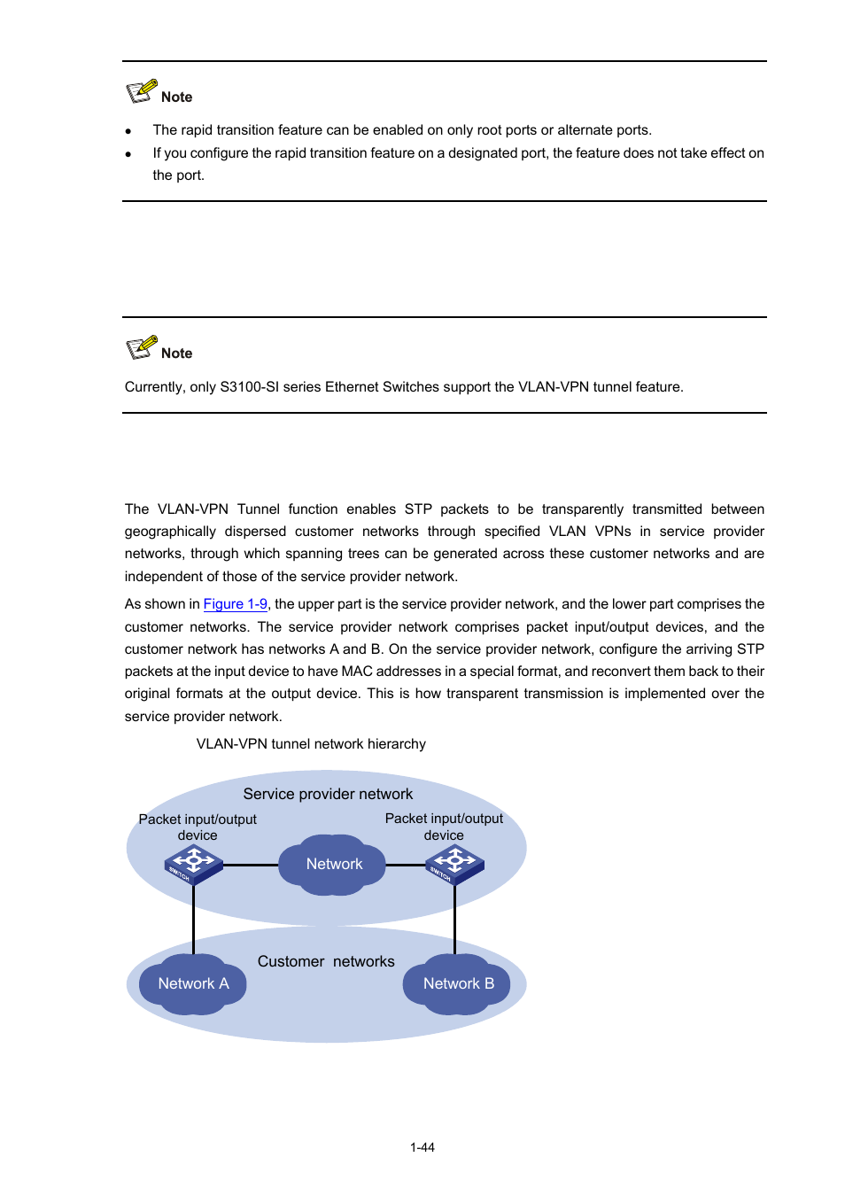 Configuring vlan-vpn tunnel, Introduction | H3C Technologies H3C S3100 Series Switches User Manual | Page 263 / 1056