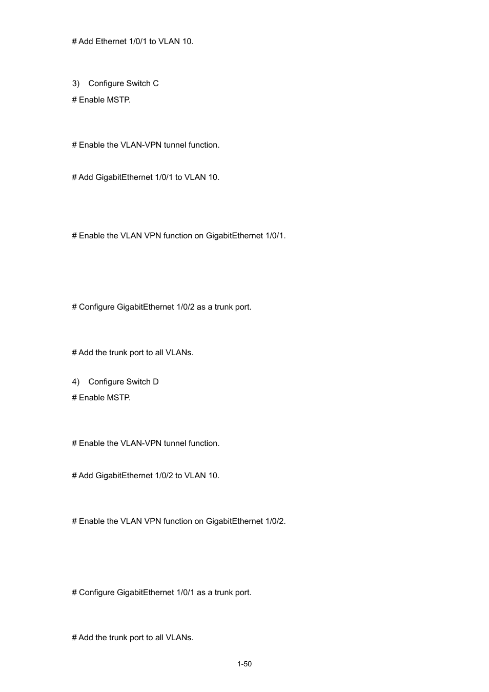 H3C Technologies H3C S3100 Series Switches User Manual | Page 269 / 1056