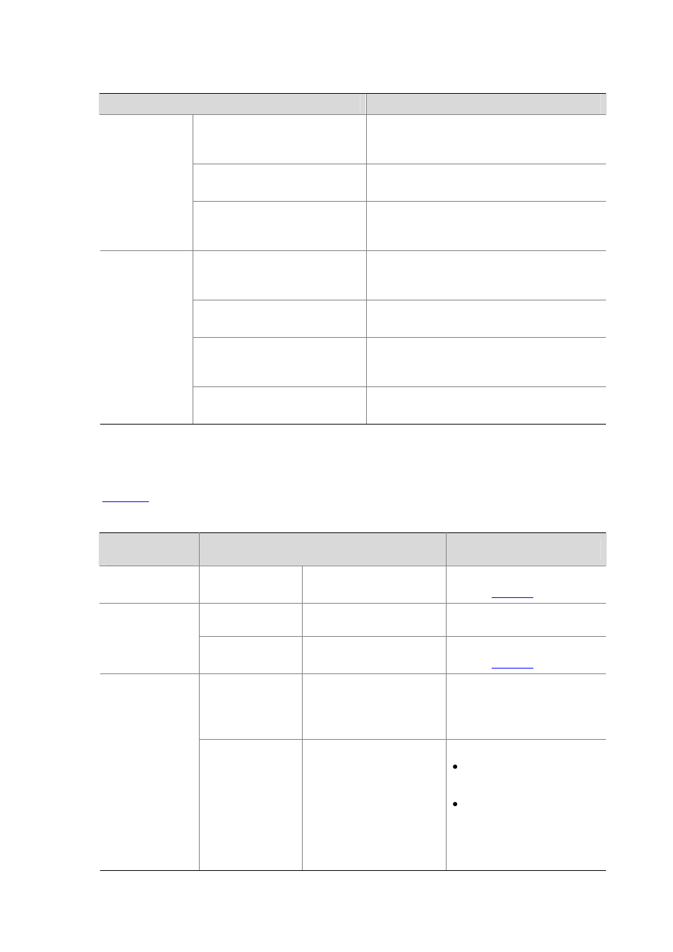 Table 3-2, Table 3-3, List | H3C Technologies H3C S3100 Series Switches User Manual | Page 47 / 1056