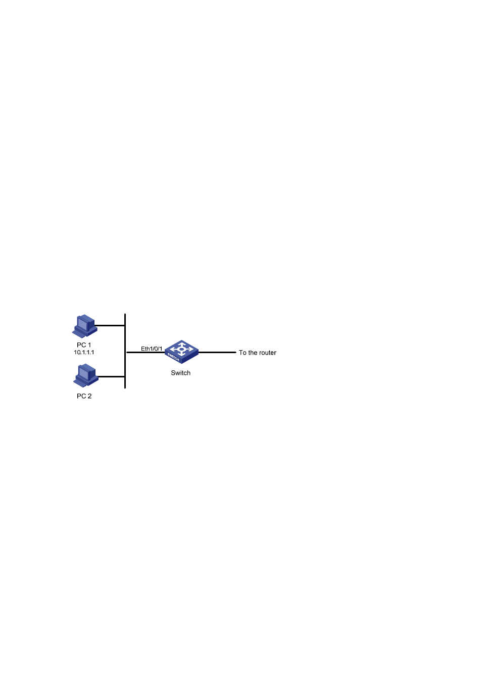 Configuration procedure, Example for applying acls to hardware, Basic acl configuration example | Network requirements, Network diagram | H3C Technologies H3C S3100 Series Switches User Manual | Page 573 / 1056