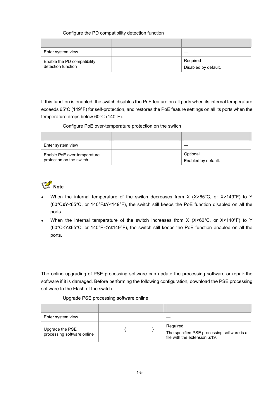 Upgrading the pse processing software online | H3C Technologies H3C S3100 Series Switches User Manual | Page 668 / 1056