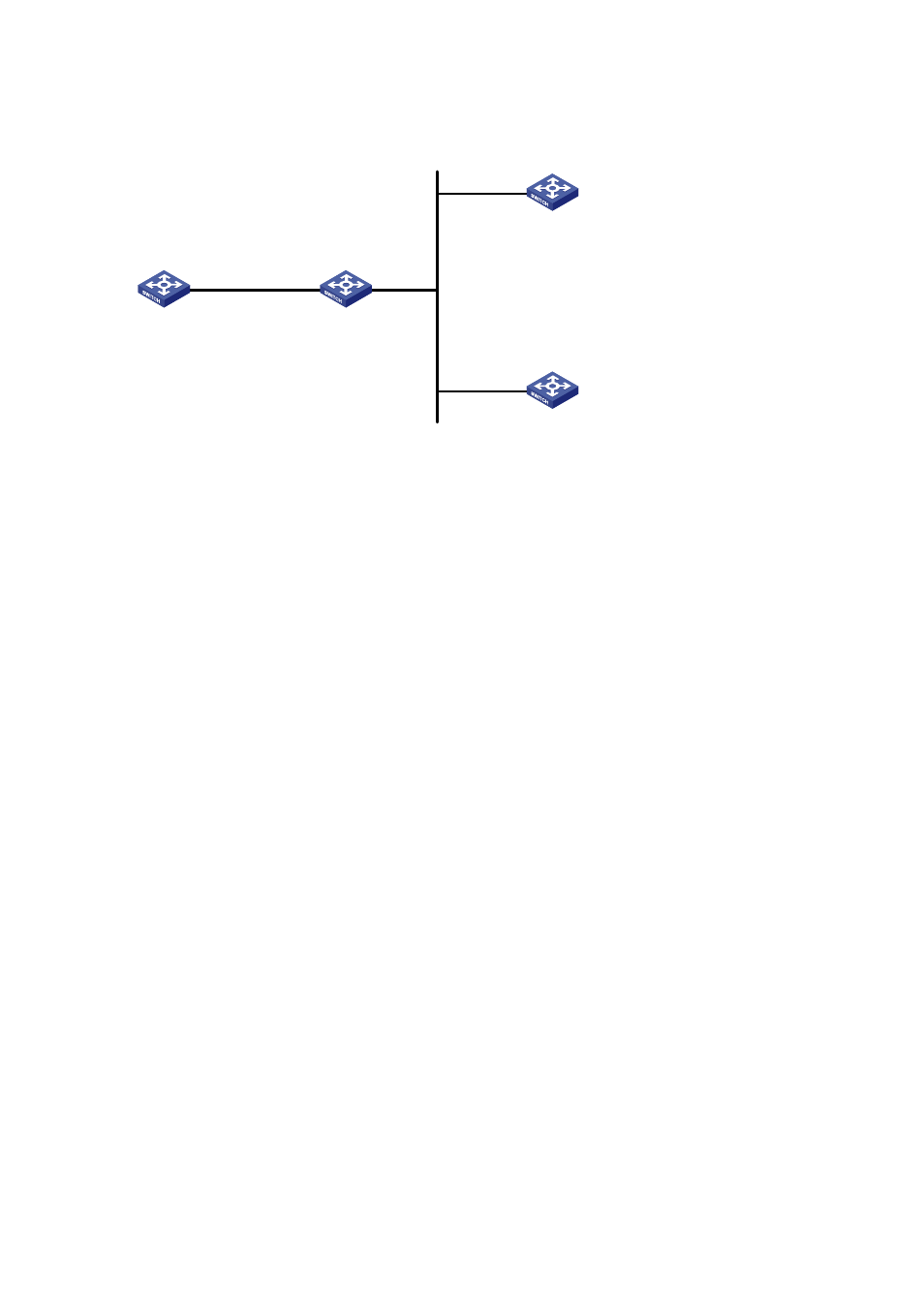 Network diagram, Configuration procedure | H3C Technologies H3C S3100 Series Switches User Manual | Page 708 / 1056