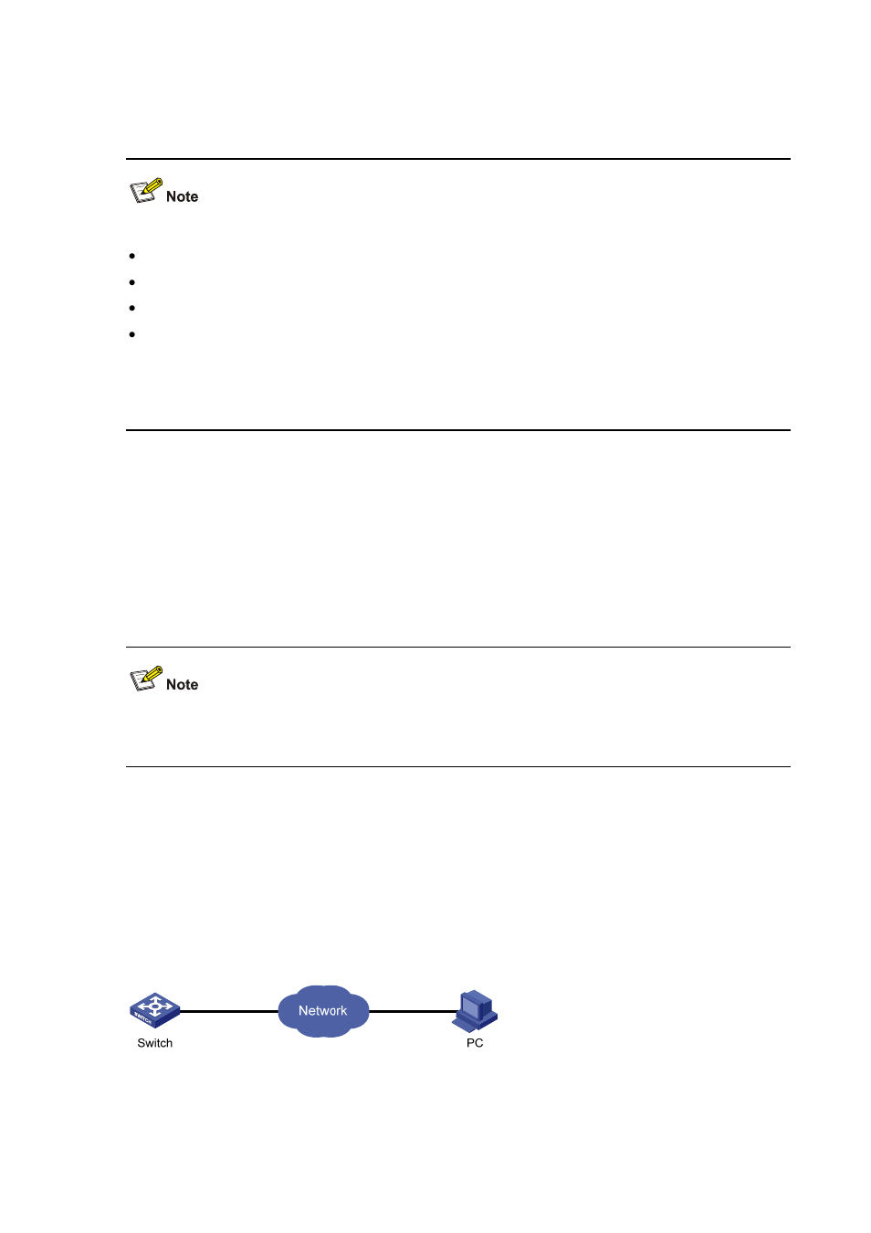 Log output to a linux log host, Network requirements, Network diagram | Configuration procedure | H3C Technologies H3C S3100 Series Switches User Manual | Page 801 / 1056