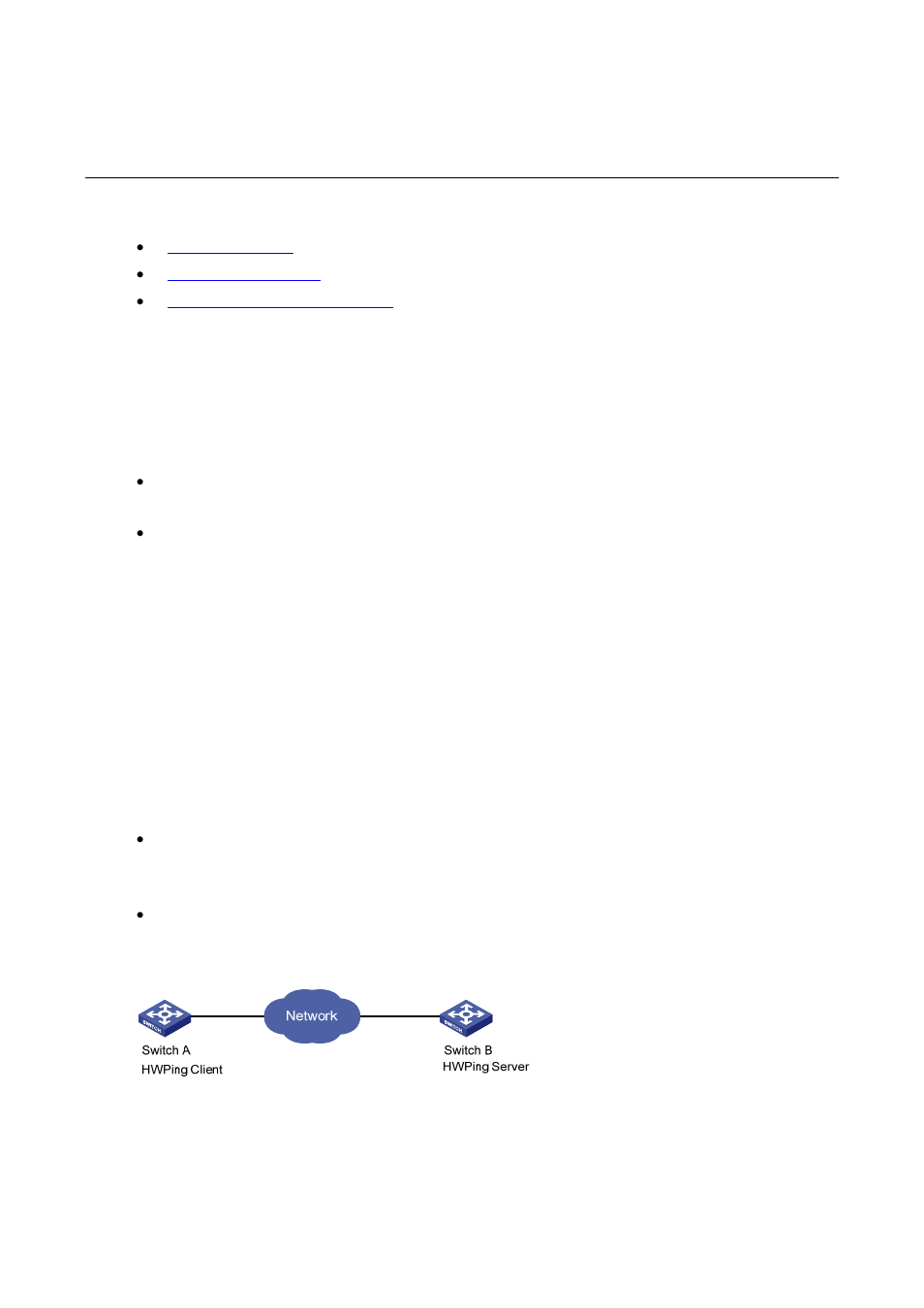 1 hwping configuration, Hwping overview, Introduction to hwping | Hwping configuration | H3C Technologies H3C S3100 Series Switches User Manual | Page 869 / 1056