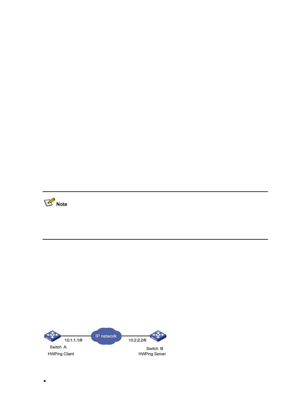 Jitter test, Network requirements, Network diagram | Configuration procedure | H3C Technologies H3C S3100 Series Switches User Manual | Page 894 / 1056