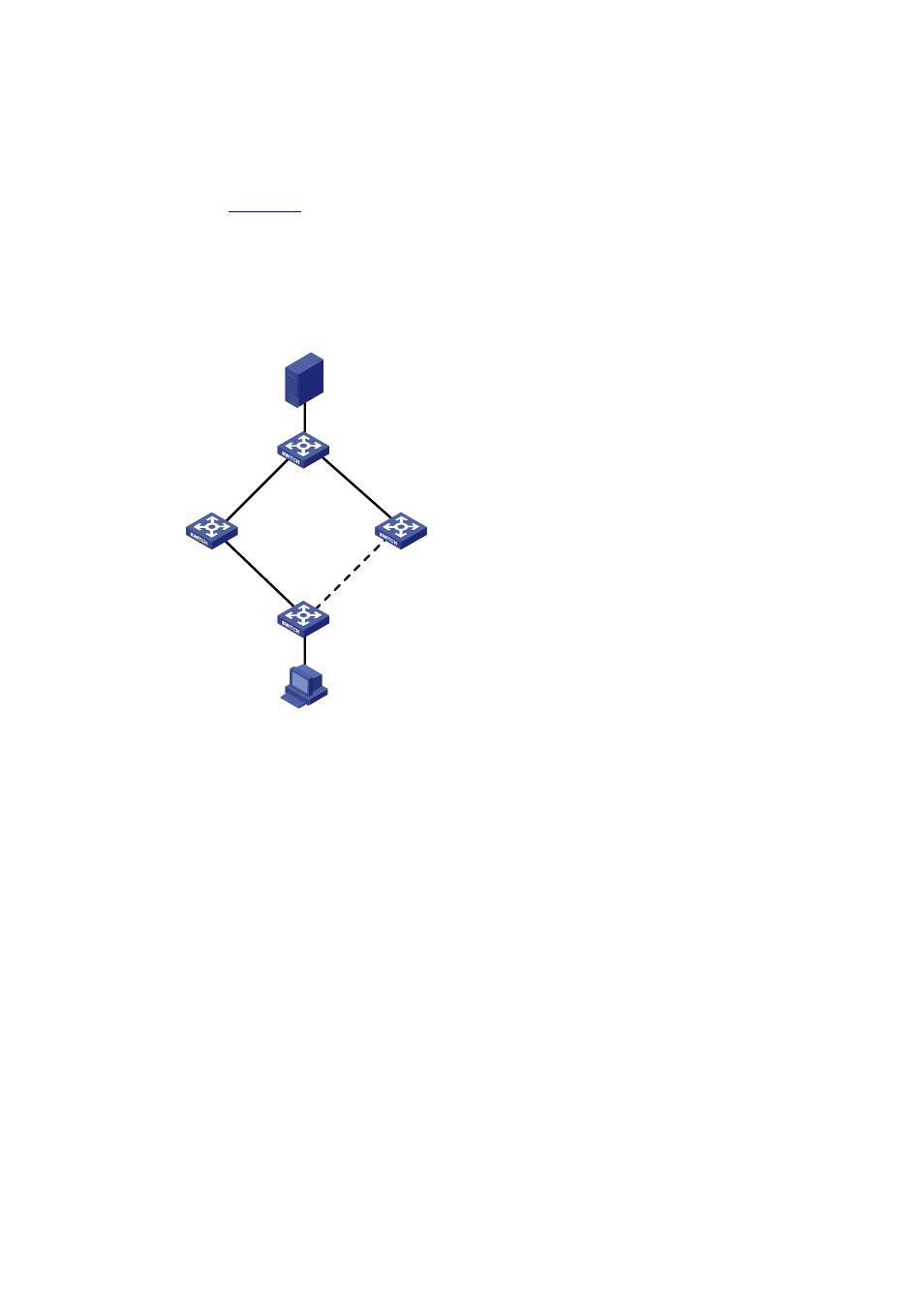Smart link configuration example, Implementing link redundancy backup, Network requirements | Network diagram, Configuration procedure | H3C Technologies H3C S3100 Series Switches User Manual | Page 953 / 1056