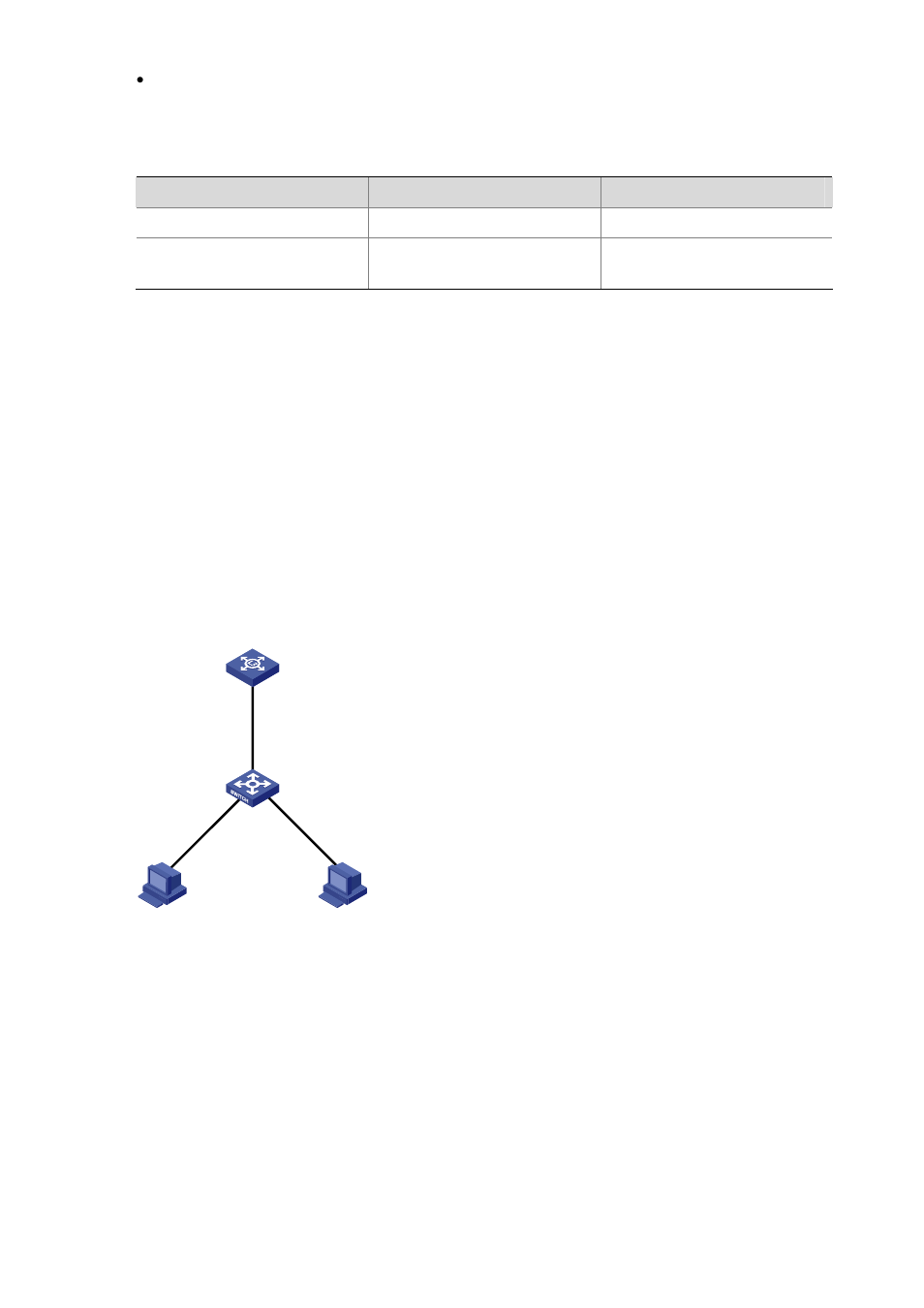 Enabling arp source mac address consistency check, Arp attack defense configuration example i, Network requirements | Network diagram, Configuration procedures | H3C Technologies H3C S3100 Series Switches User Manual | Page 966 / 1056