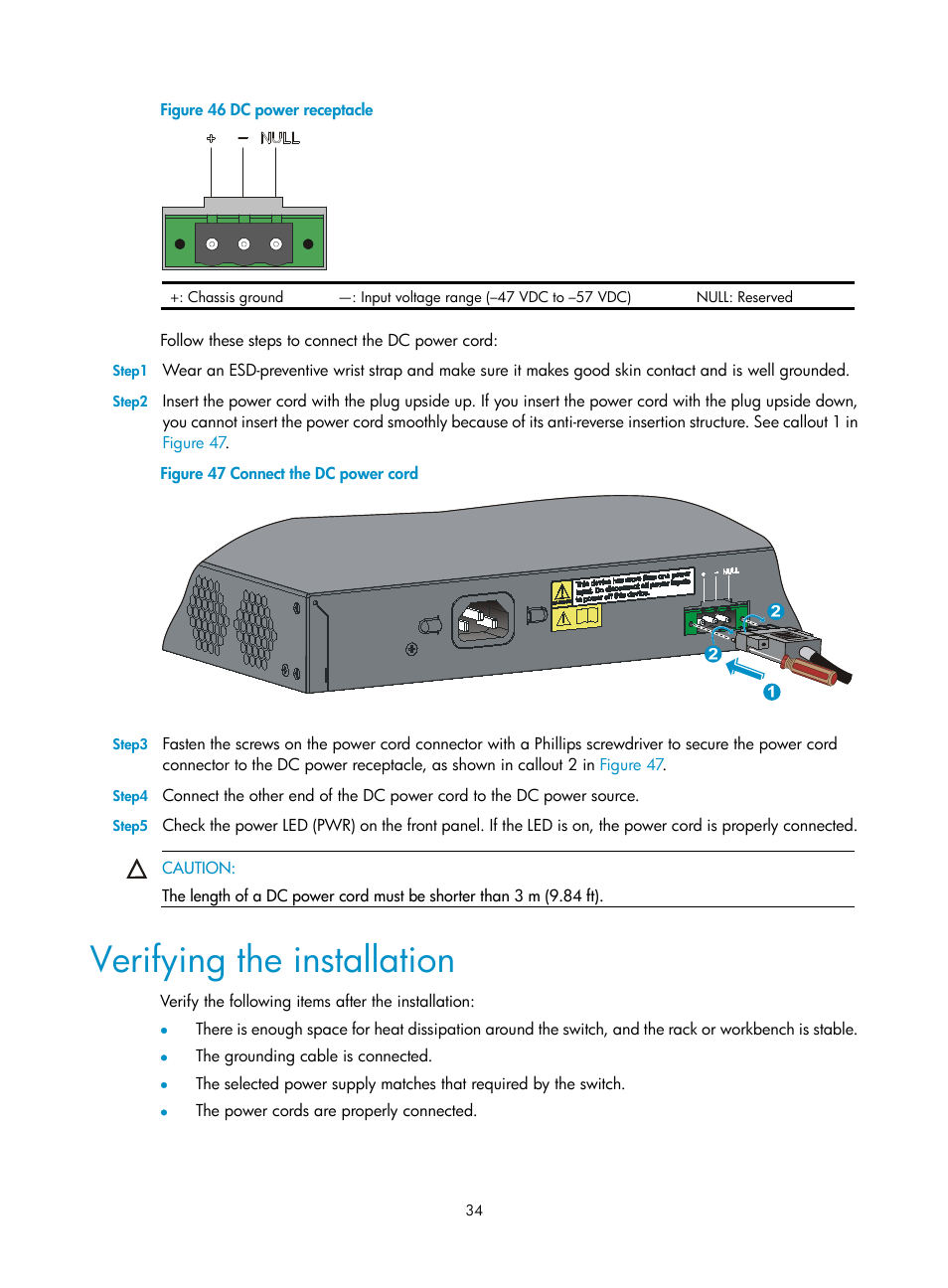 Verifying the installation, Figure | H3C Technologies H3C S3100V2 Series Switches User Manual | Page 40 / 69