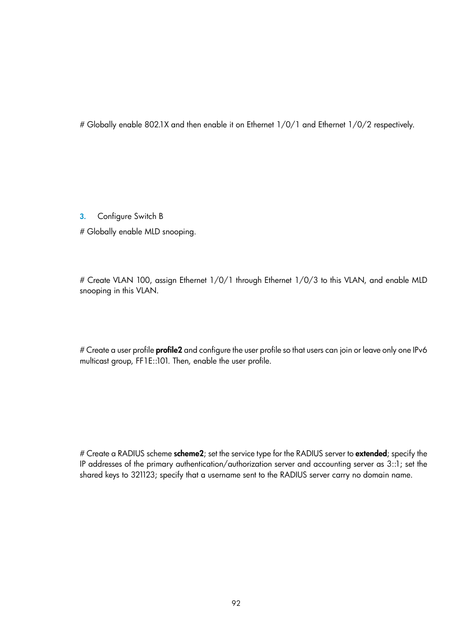 H3C Technologies H3C S3100V2 Series Switches User Manual | Page 100 / 111